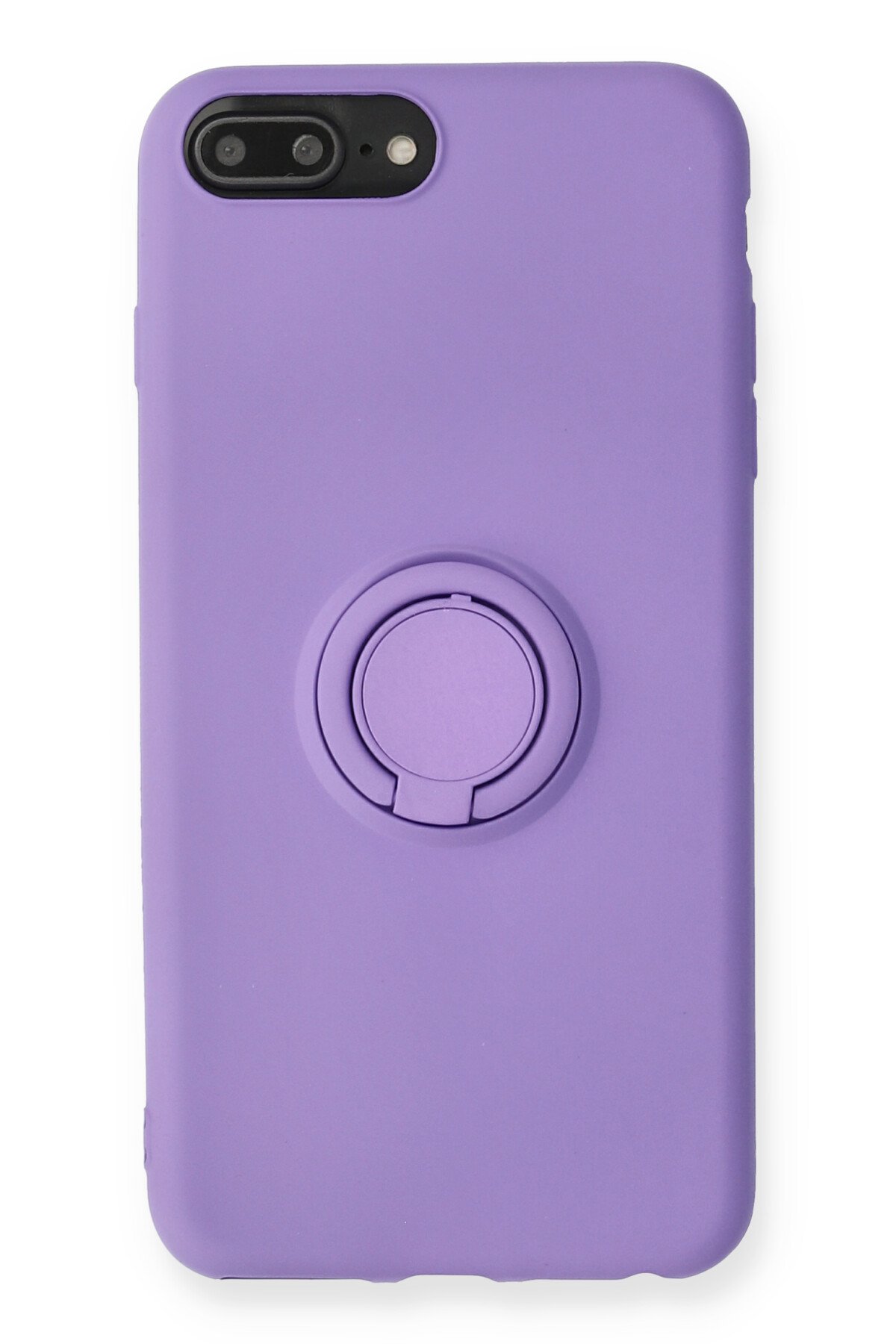 Newface iPhone 8 Plus Kılıf Zuma Kartvizitli Yüzüklü Silikon - Pembe