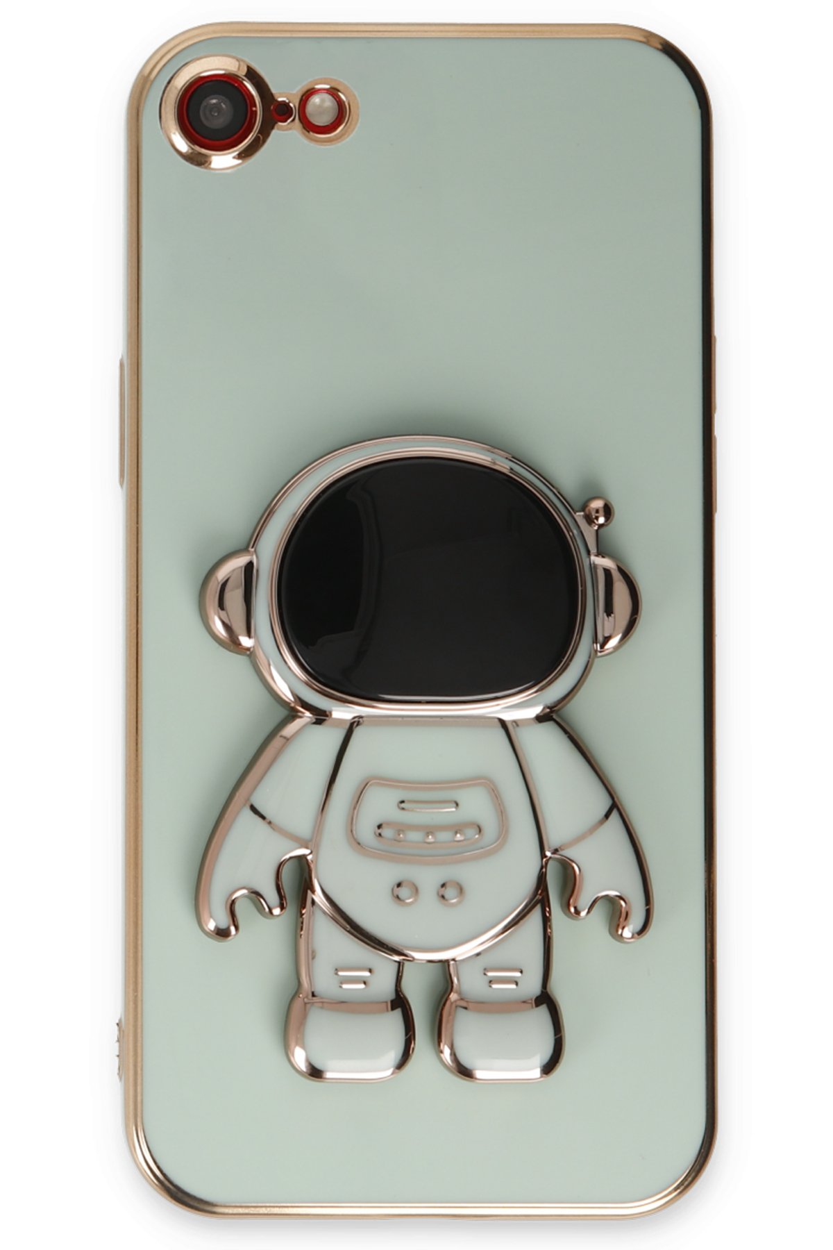 Newface iPhone SE 2020 Kılıf Coco Deri Standlı Kapak - Yeşil