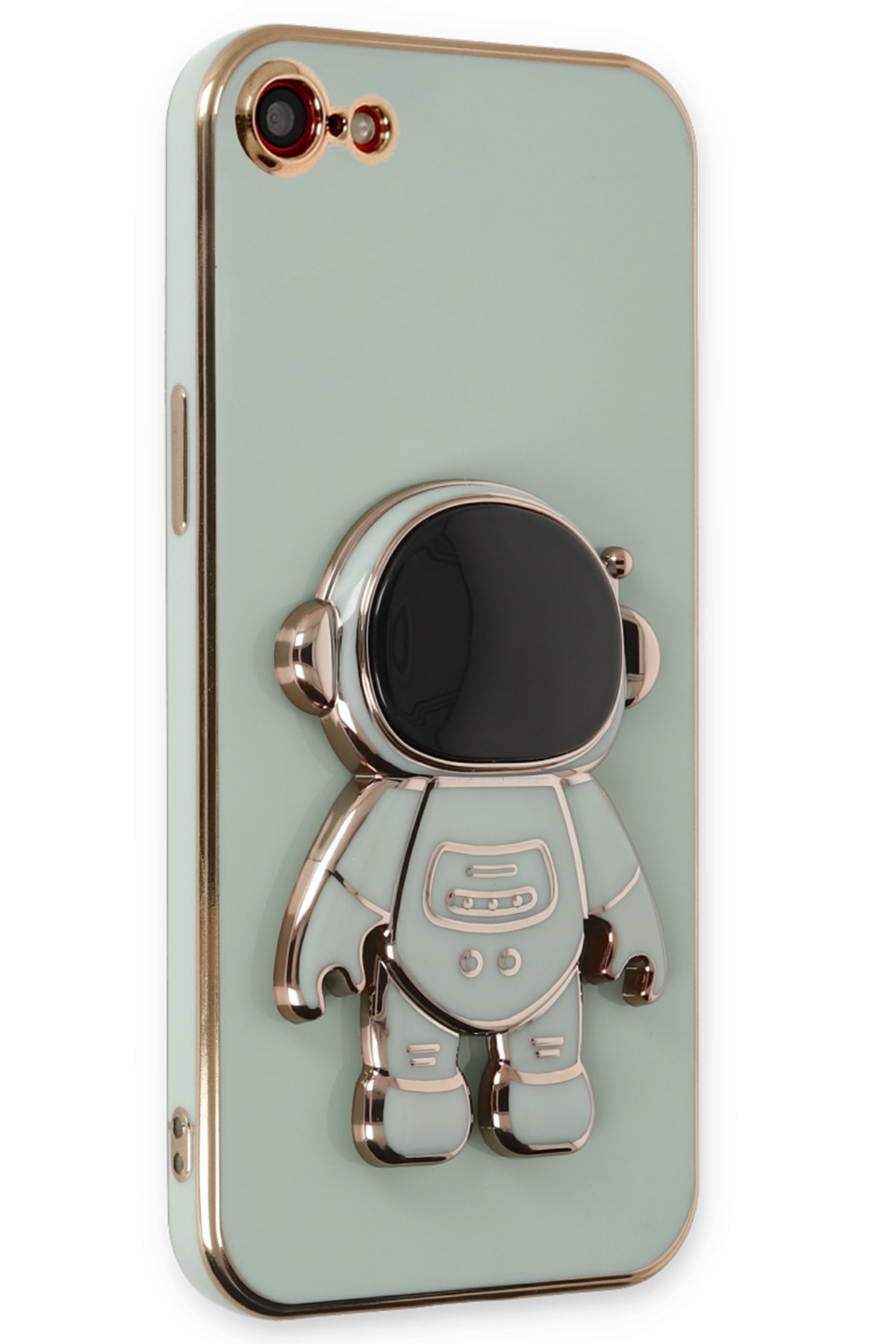 Newface iPhone SE 2020 Kılıf Coco Deri Standlı Kapak - Yeşil