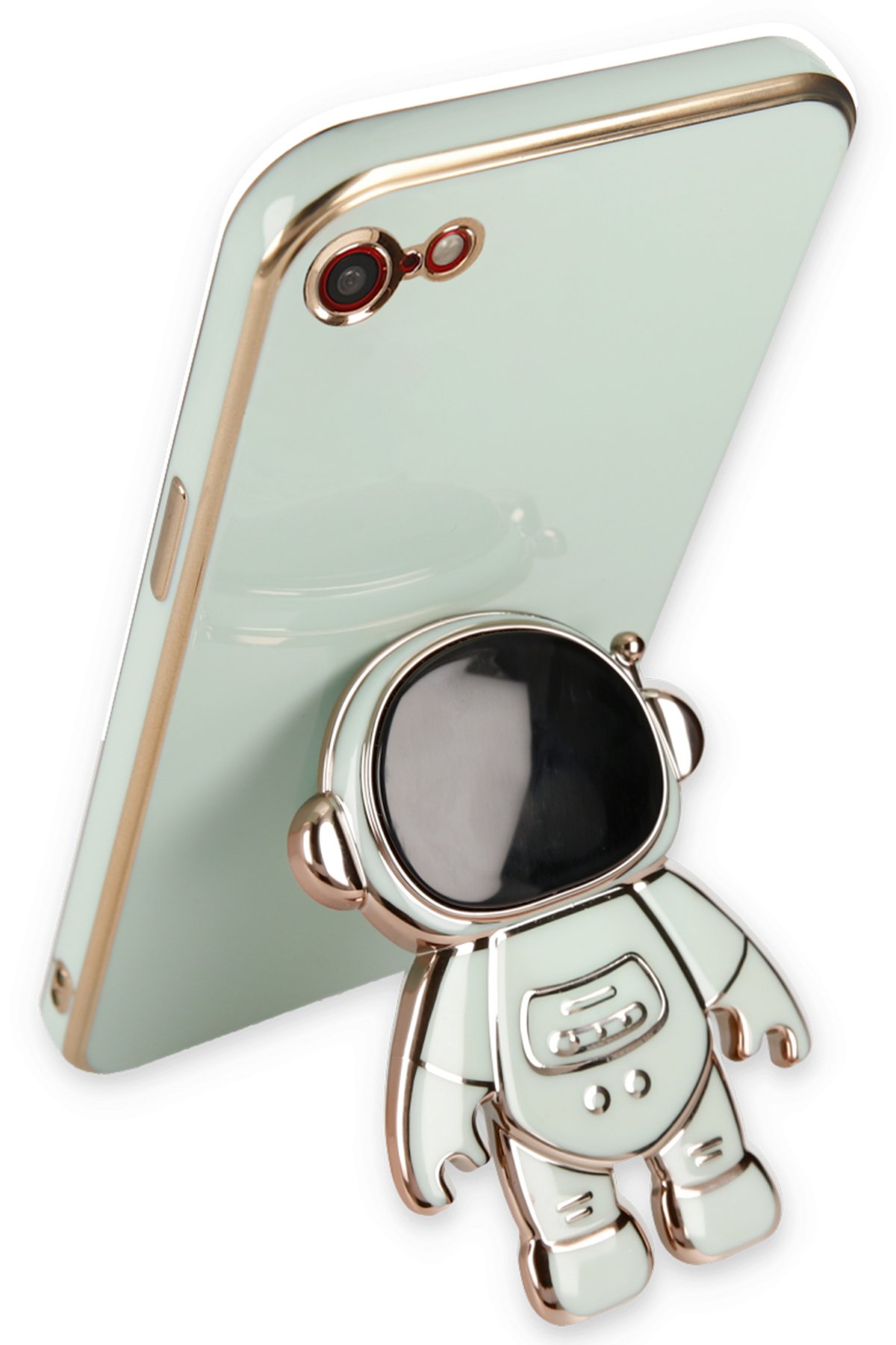 Newface iPhone SE 2020 Kılıf Coco Deri Standlı Kapak - Yeşil