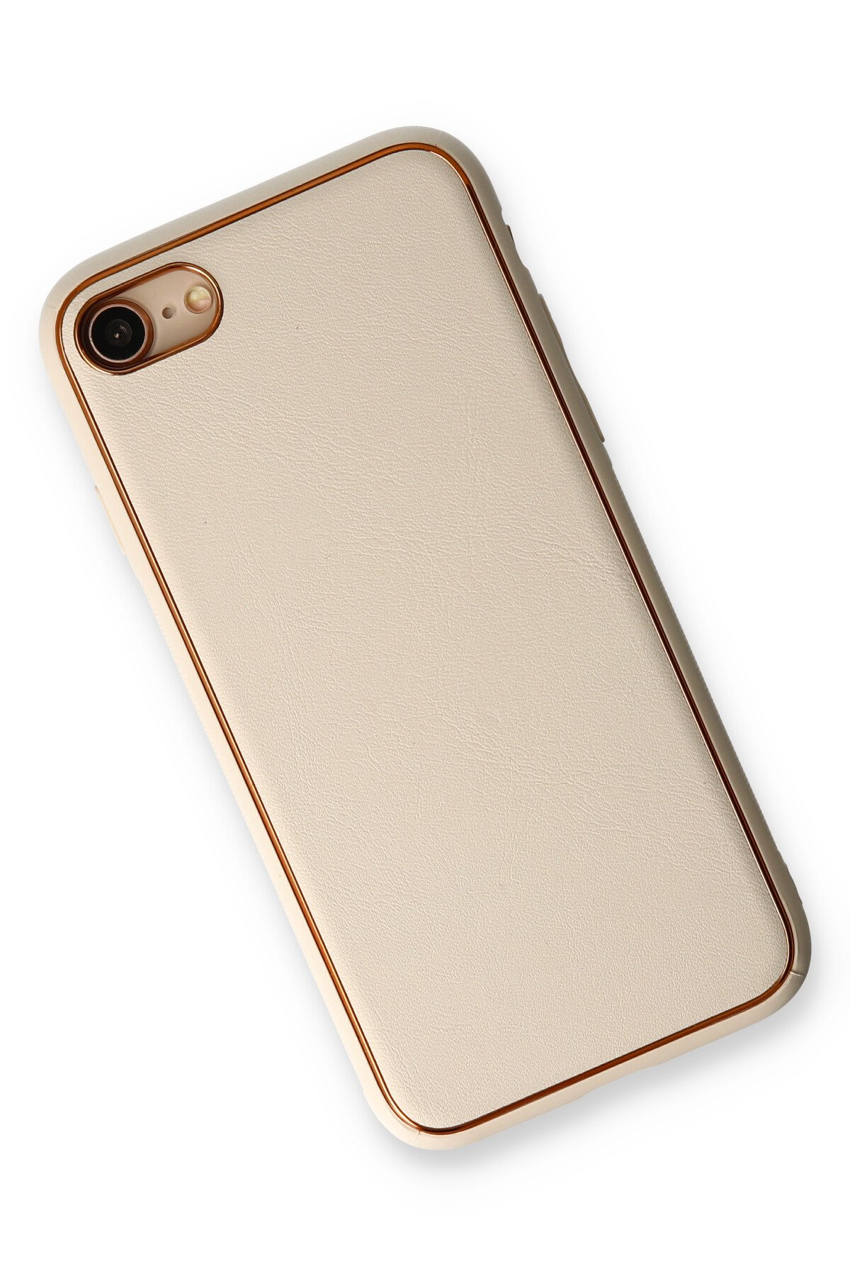 Newface iPhone SE 2020 Kılıf Coco Deri Silikon Kapak - Kırmızı
