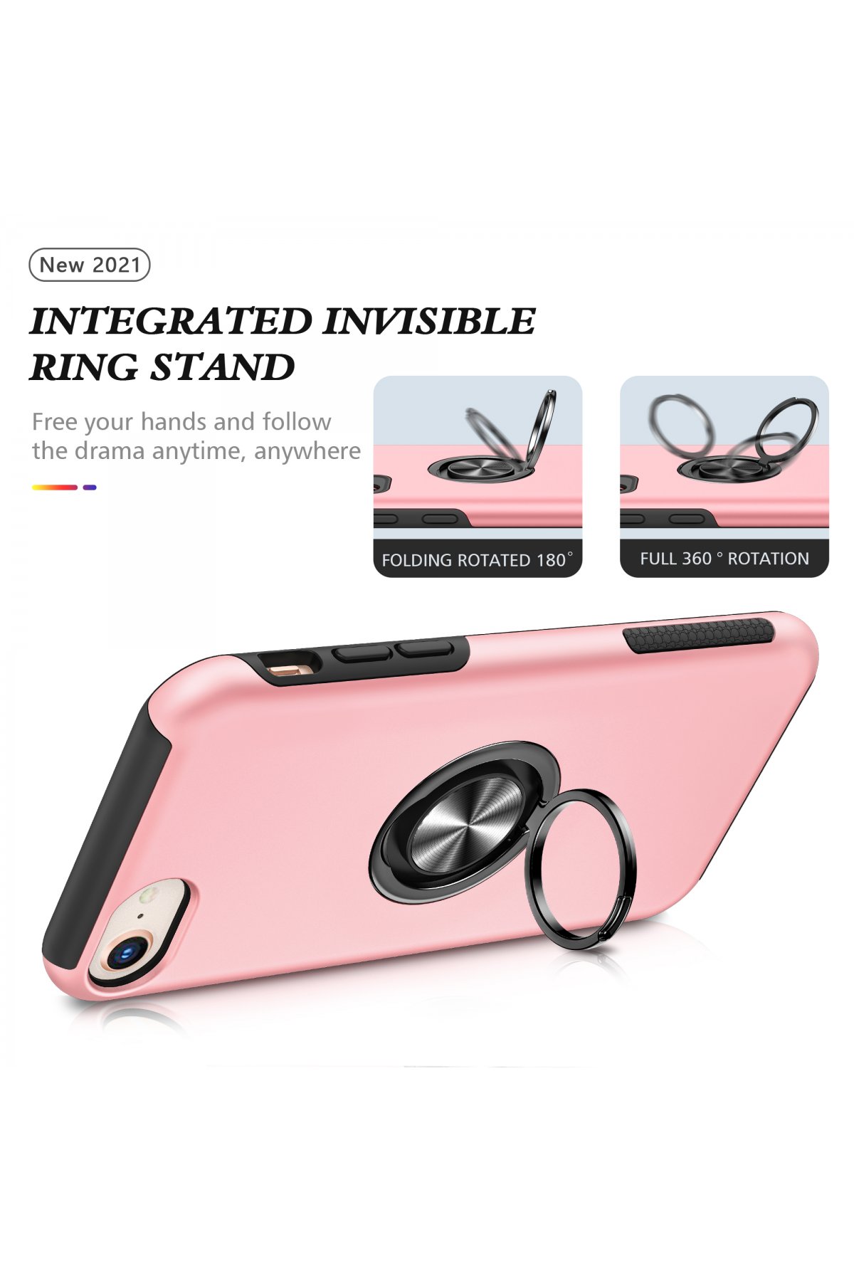 Newface iPhone SE 2020 Kılıf Sweet Desenli Silikon Kapak - Sarı