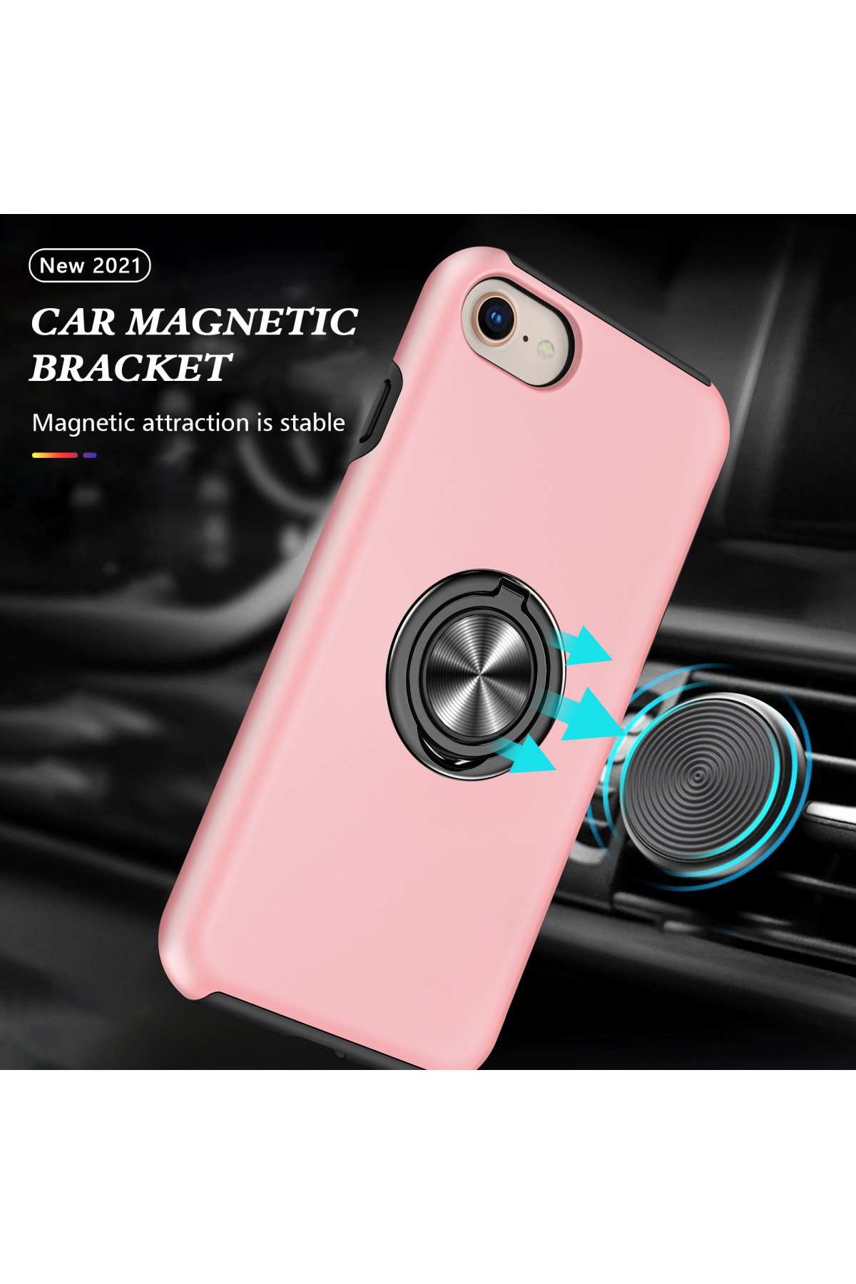 Newface iPhone SE 2020 Kılıf Sweet Desenli Silikon Kapak - Sarı