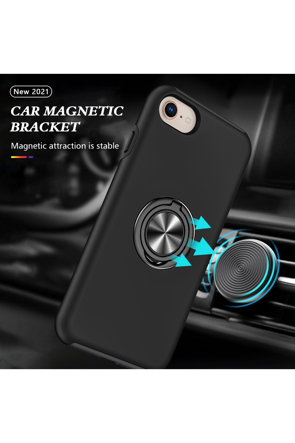 Newface iPhone SE 2020 Kılıf Lansman Glass Kapak - Sarı