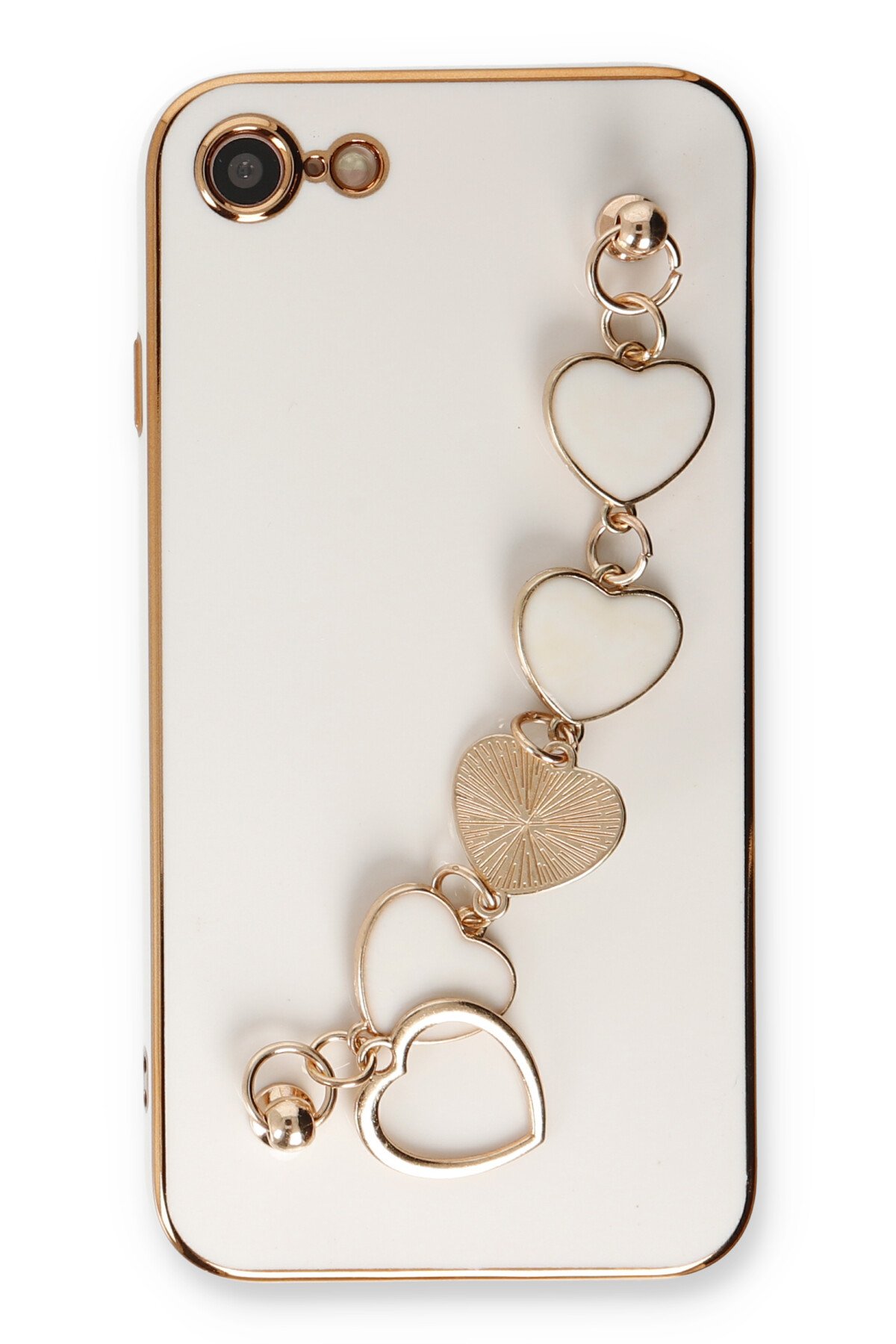 Newface iPhone SE 2020 Kılıf Zegna Yüzüklü Silikon Kapak - Rose