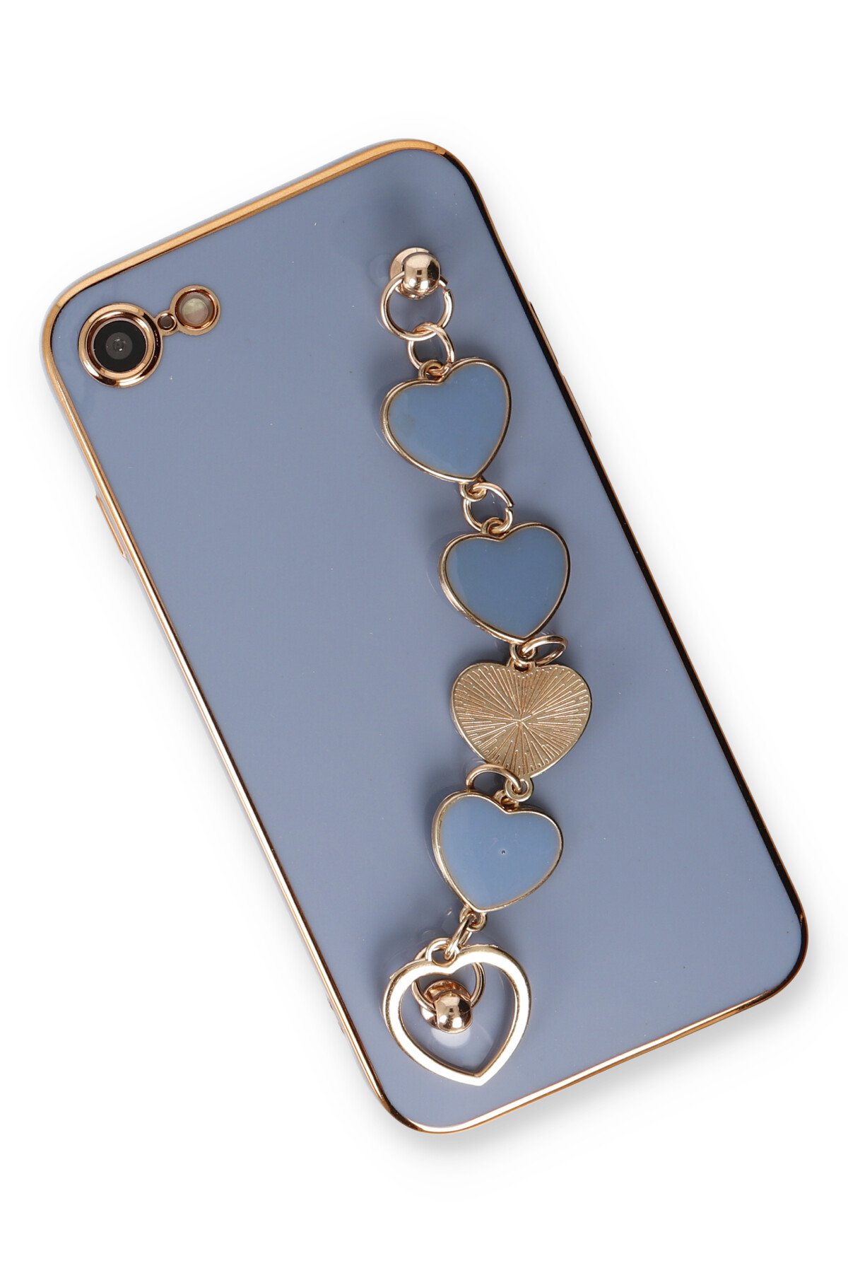 Newface iPhone SE 2020 Kılıf Kelvin Kartvizitli Silikon - Lila