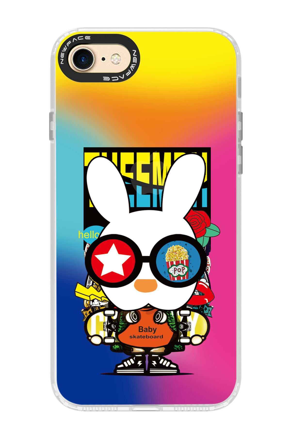 Newface iPhone SE 2020 Kılıf Mirror Desenli Kapak - Mirror - 5