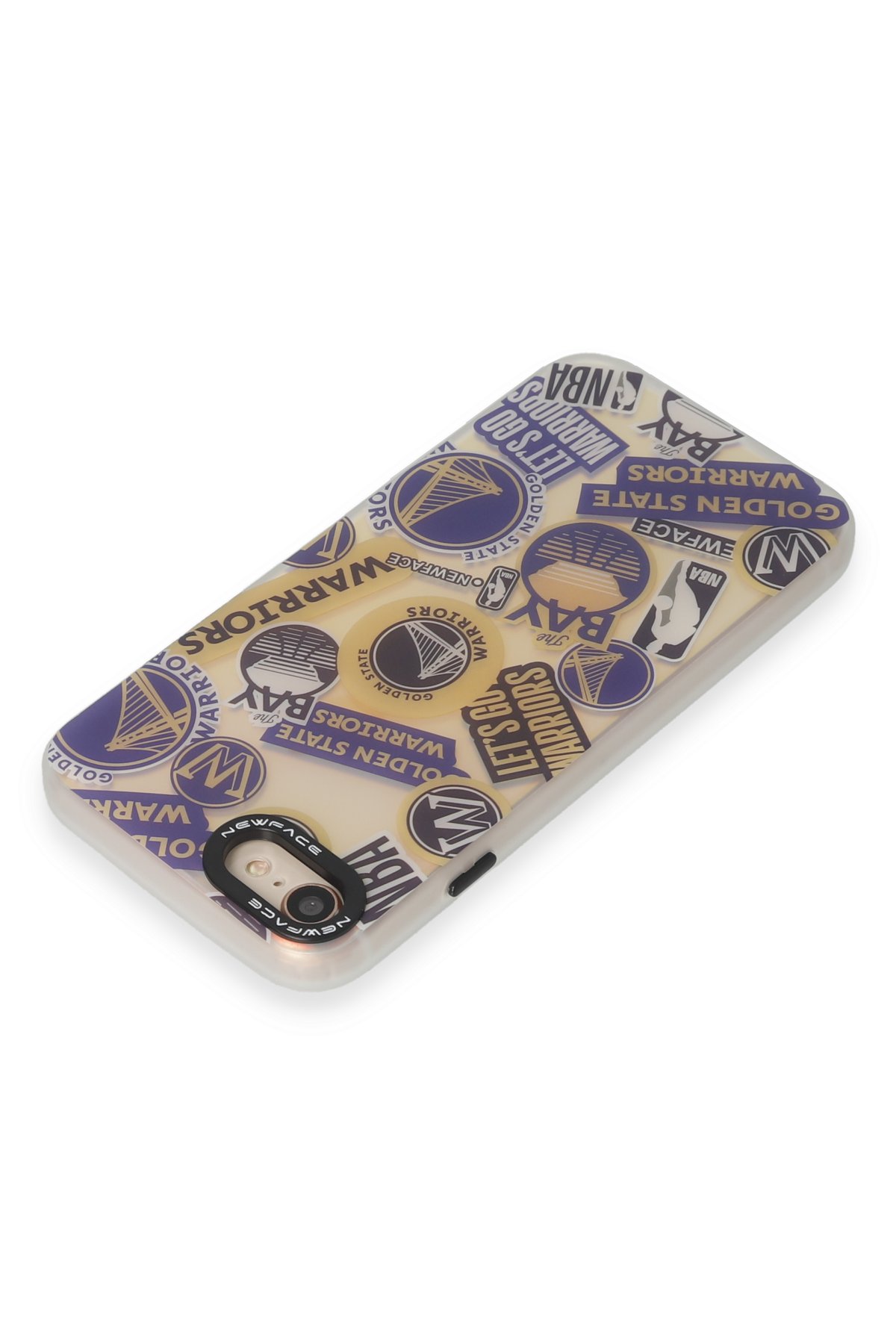 Newface iPhone SE 2020 Kılıf Coco Deri Silikon Kapak - Lila