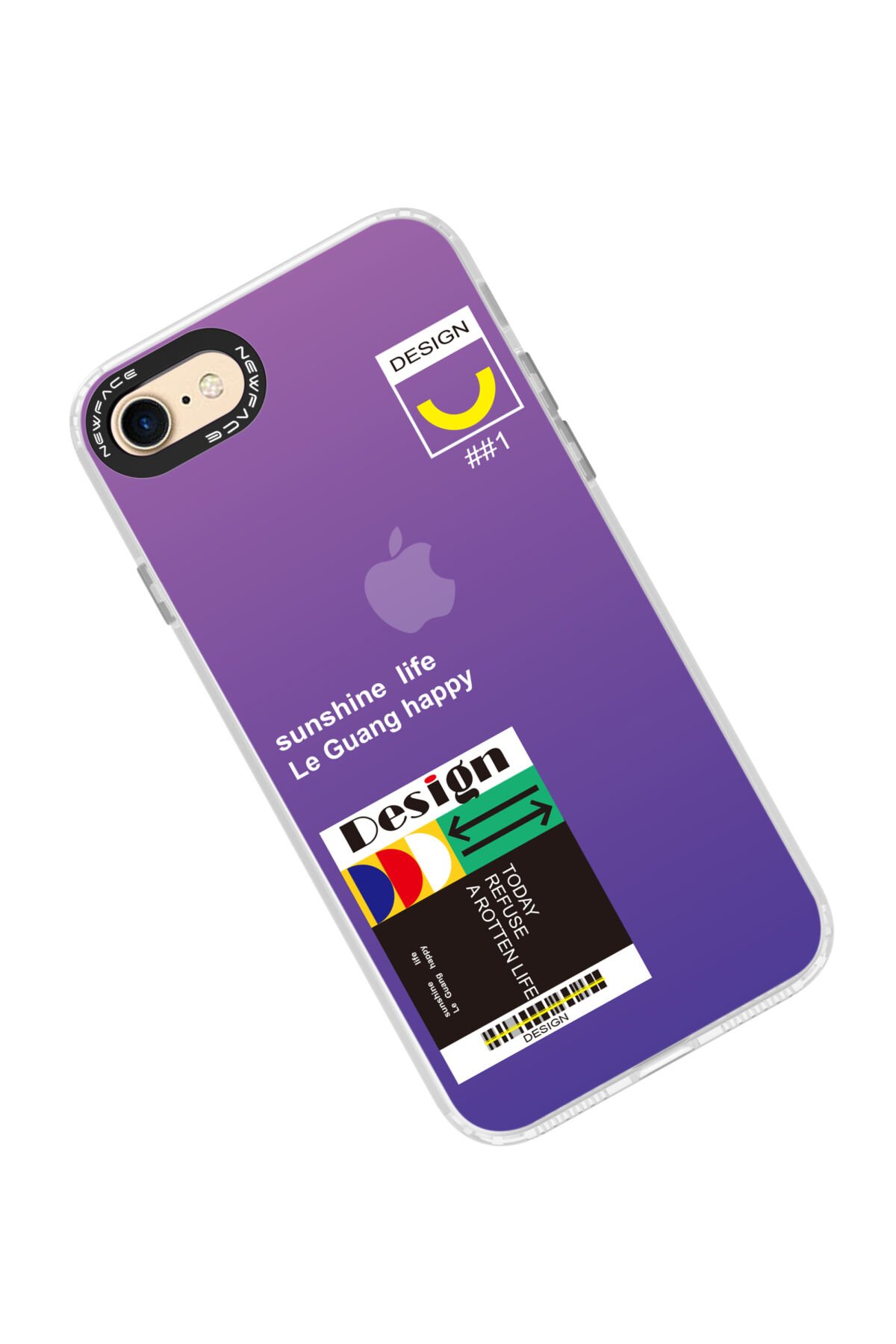 Newface iPhone SE 2020 Kılıf Zegna Yüzüklü Silikon Kapak - Rose