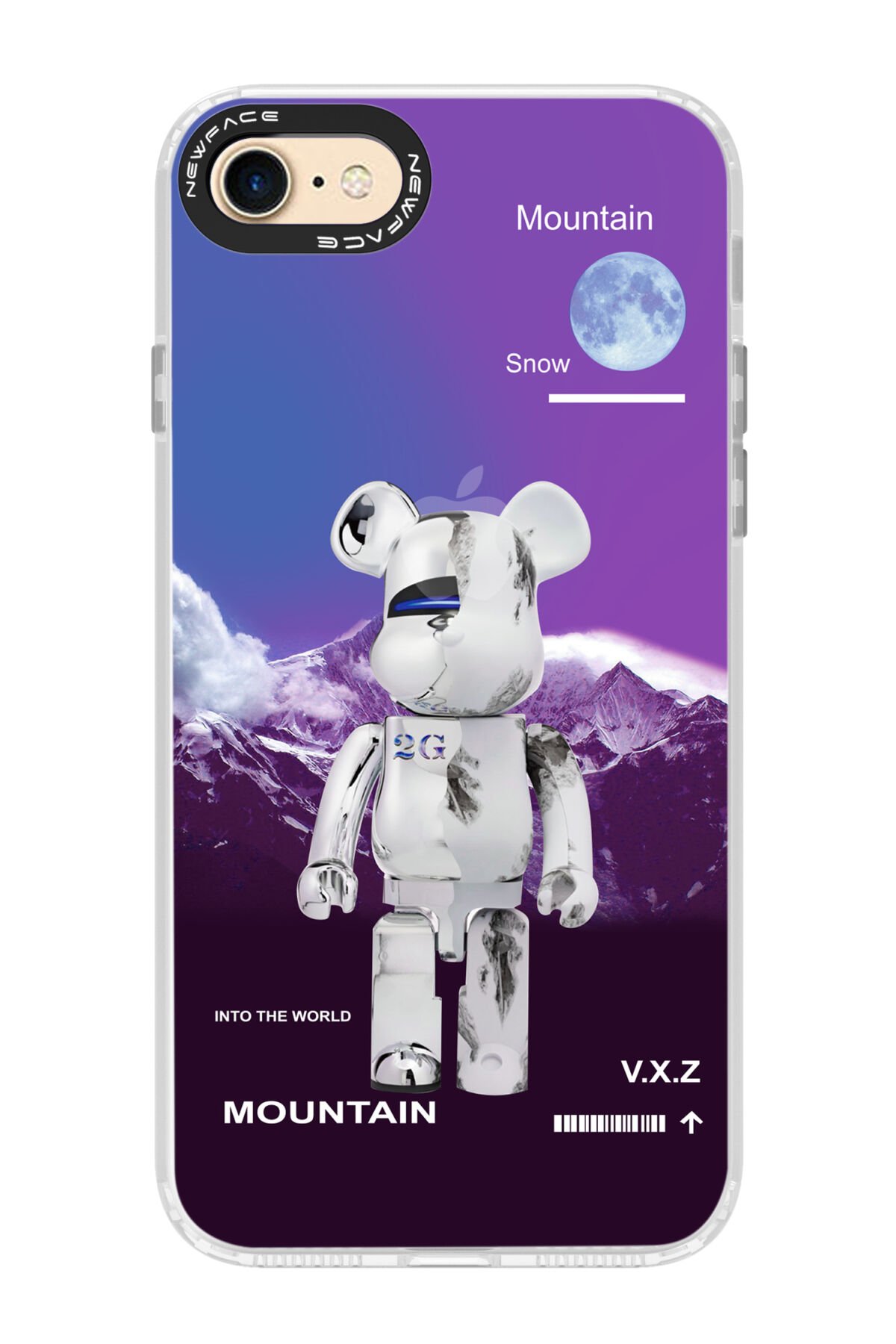 Newface iPhone SE 2020 Kılıf Volet Silikon - Mavi