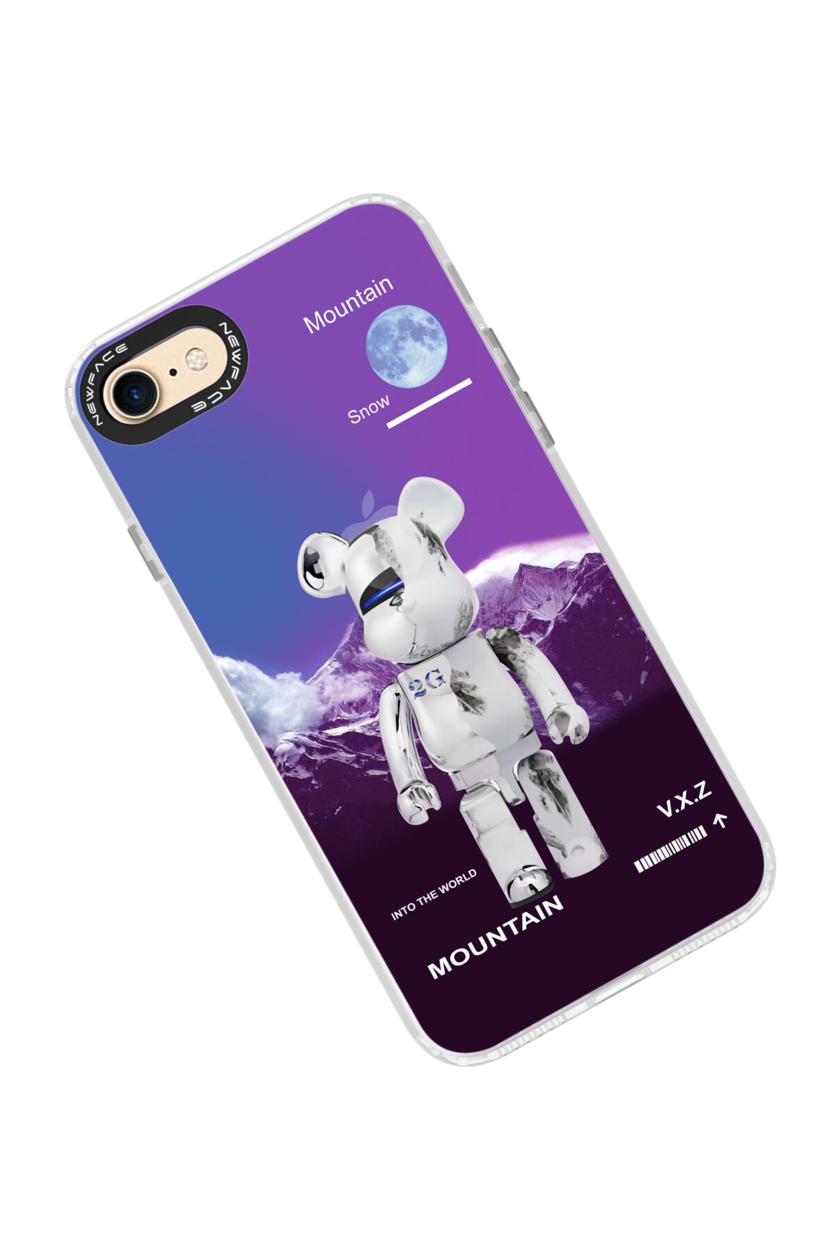 Newface iPhone SE 2020 Kılıf Volet Silikon - Mavi