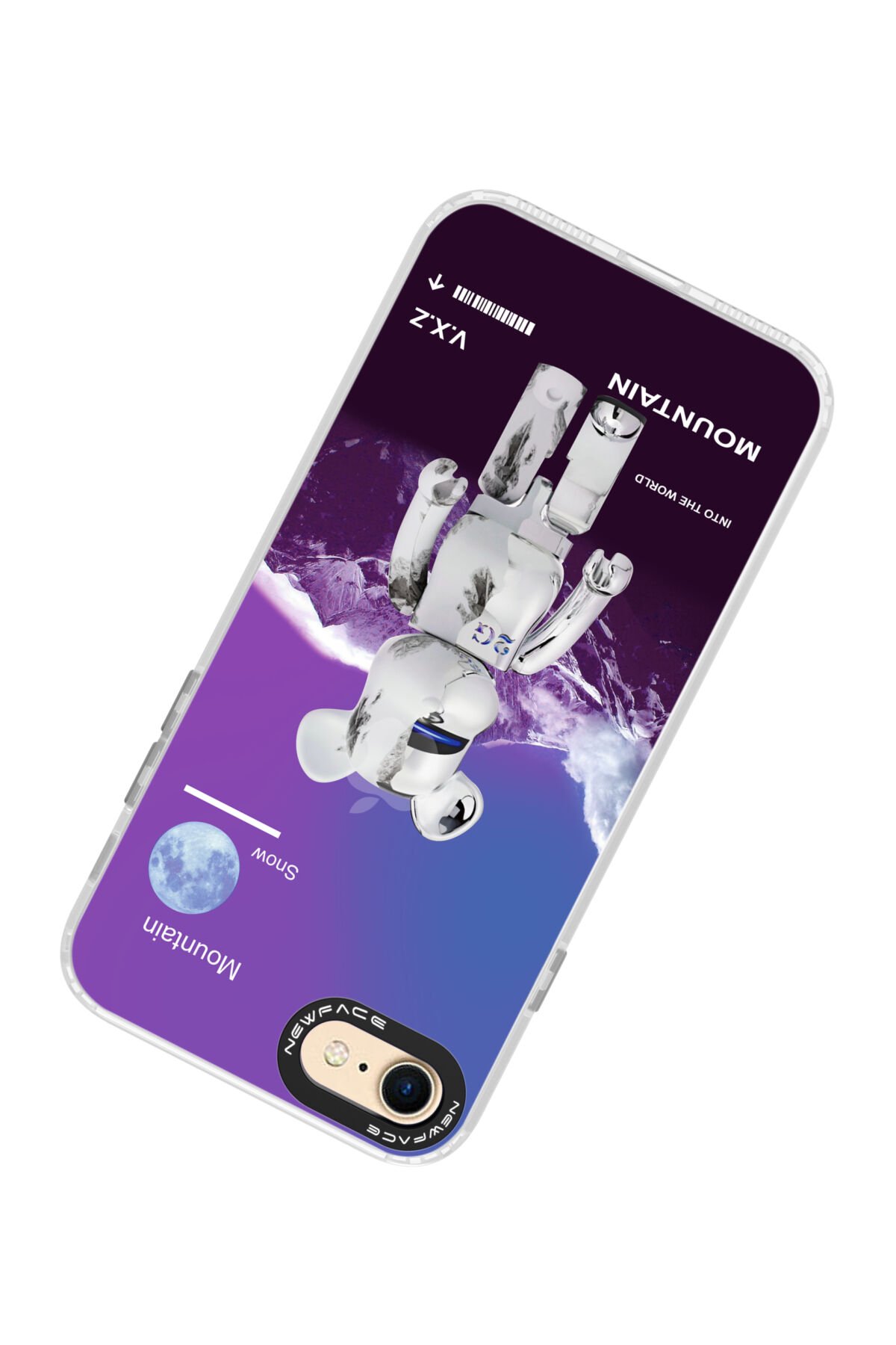 Newface iPhone SE 2020 Kılıf Volet Silikon - Mavi