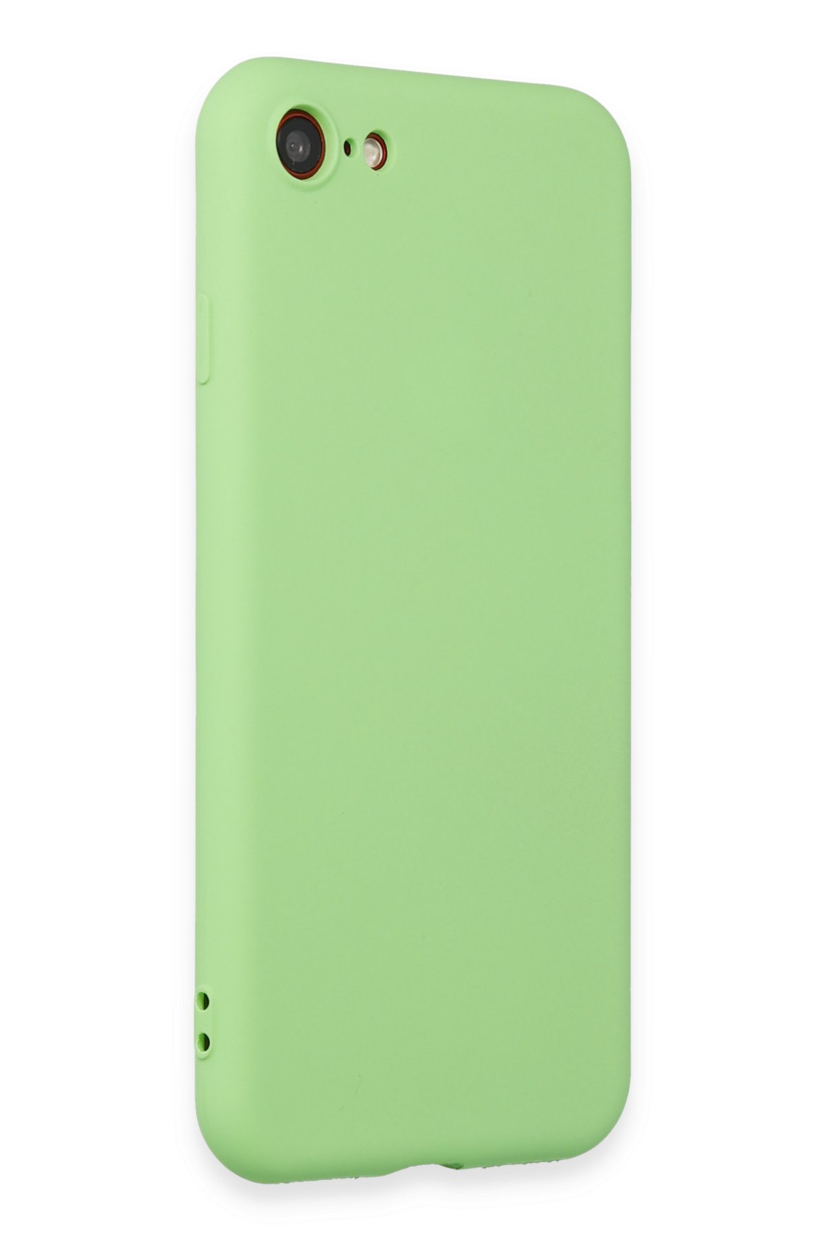 Newface iPhone SE 2020 Kılıf Sofya Yüzüklü Silikon Kapak - Gold