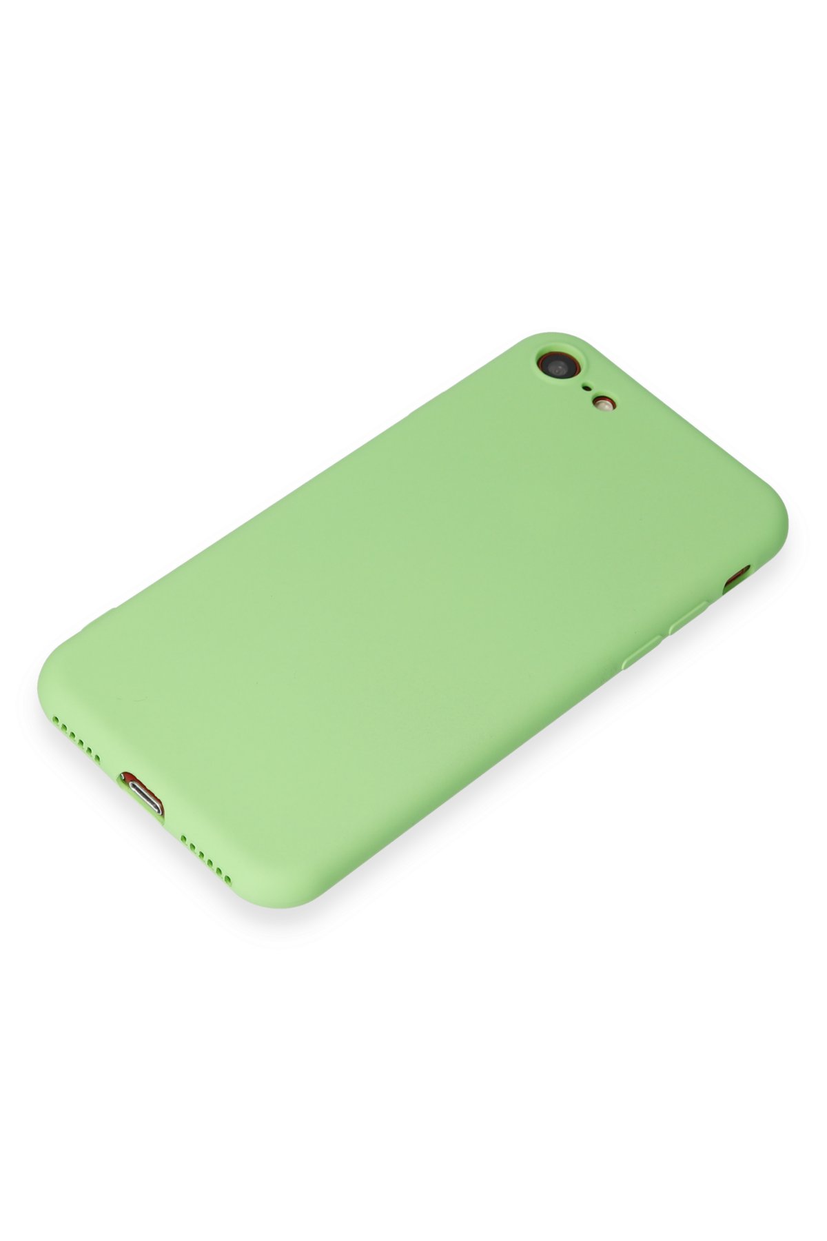 Newface iPhone SE 2020 Kılıf Sofya Yüzüklü Silikon Kapak - Gold