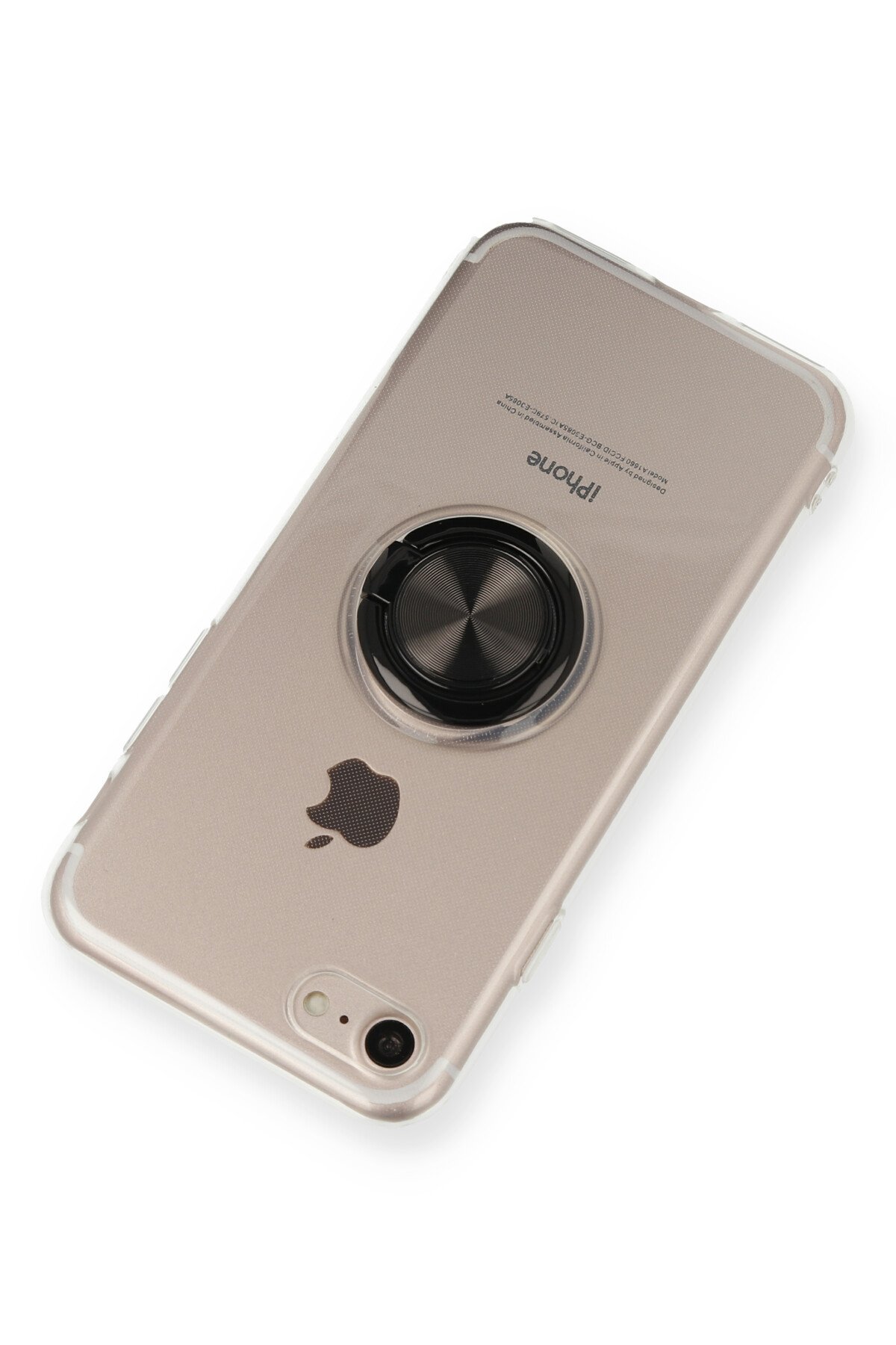 Newface iPhone SE 2020 Kılıf Zuma Kartvizitli Yüzüklü Silikon - Pembe