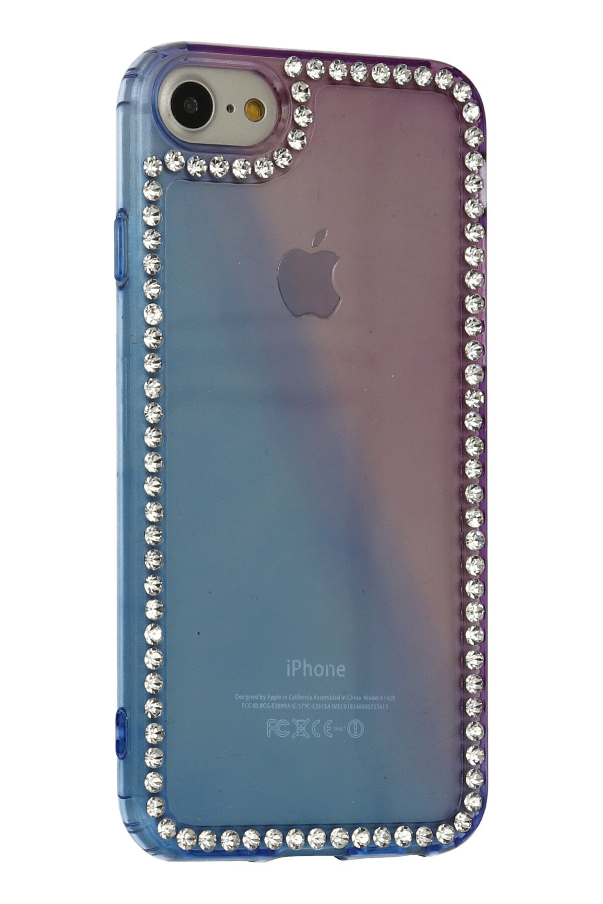 Newface iPhone SE 2020 Kılıf Coco Deri Silikon Kapak - Açık Mavi