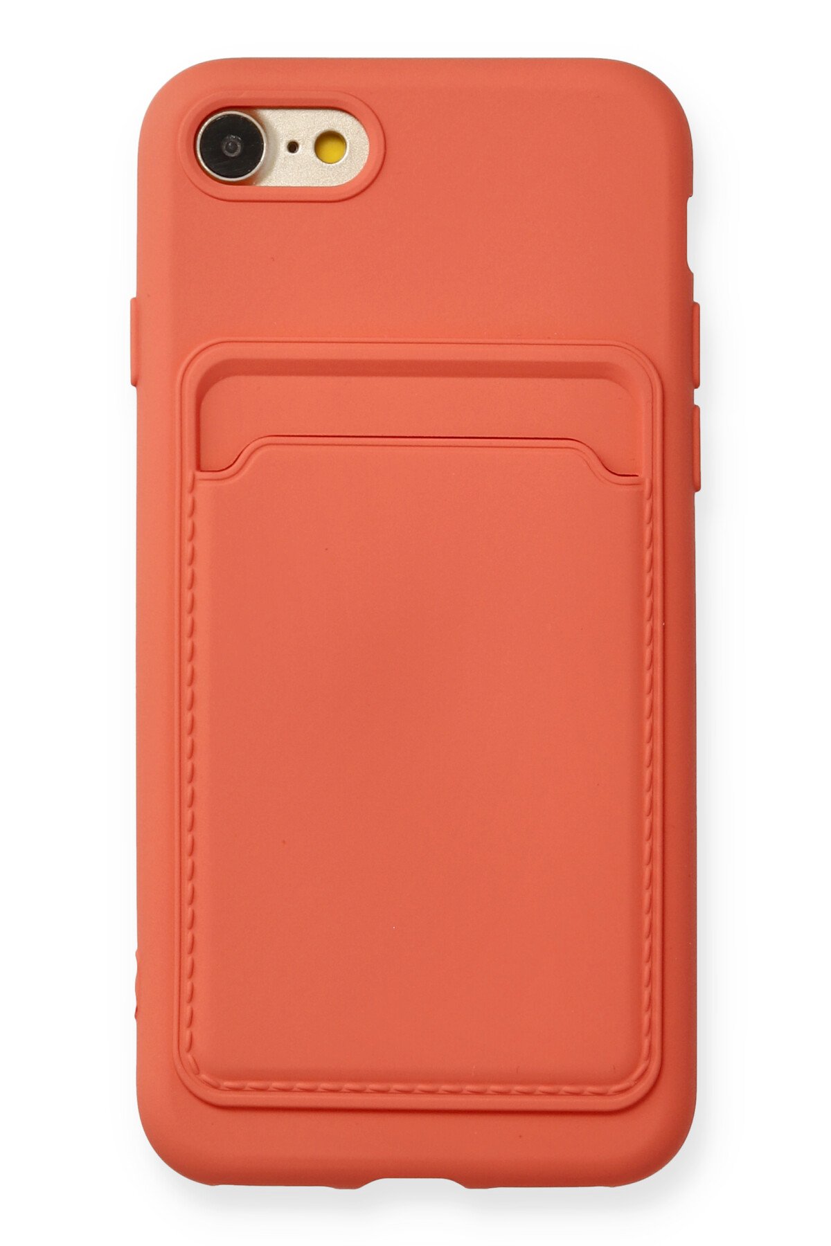 Newface iPhone SE 2020 Kılıf Coco Karbon Silikon - Kırmızı
