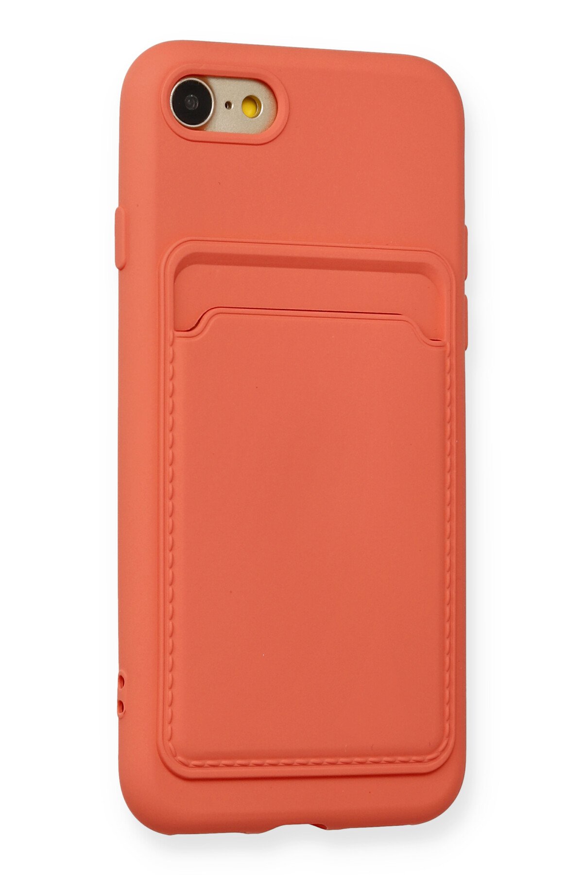 Newface iPhone SE 2020 Kılıf Coco Karbon Silikon - Kırmızı