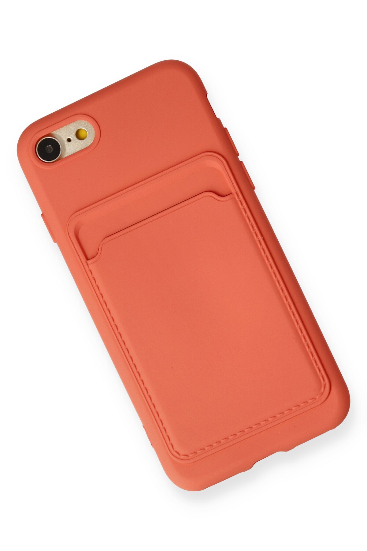Newface iPhone SE 2020 Kılıf Coco Karbon Silikon - Kırmızı