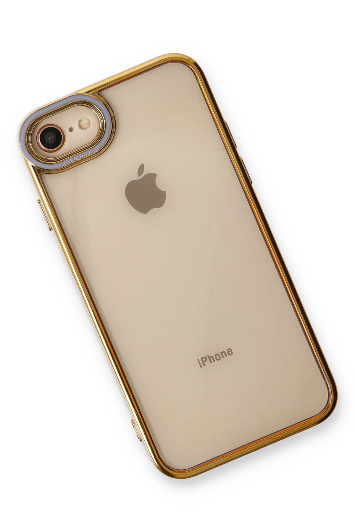 Newface iPhone SE 2020 Kılıf Zegna Yüzüklü Silikon Kapak - Rose