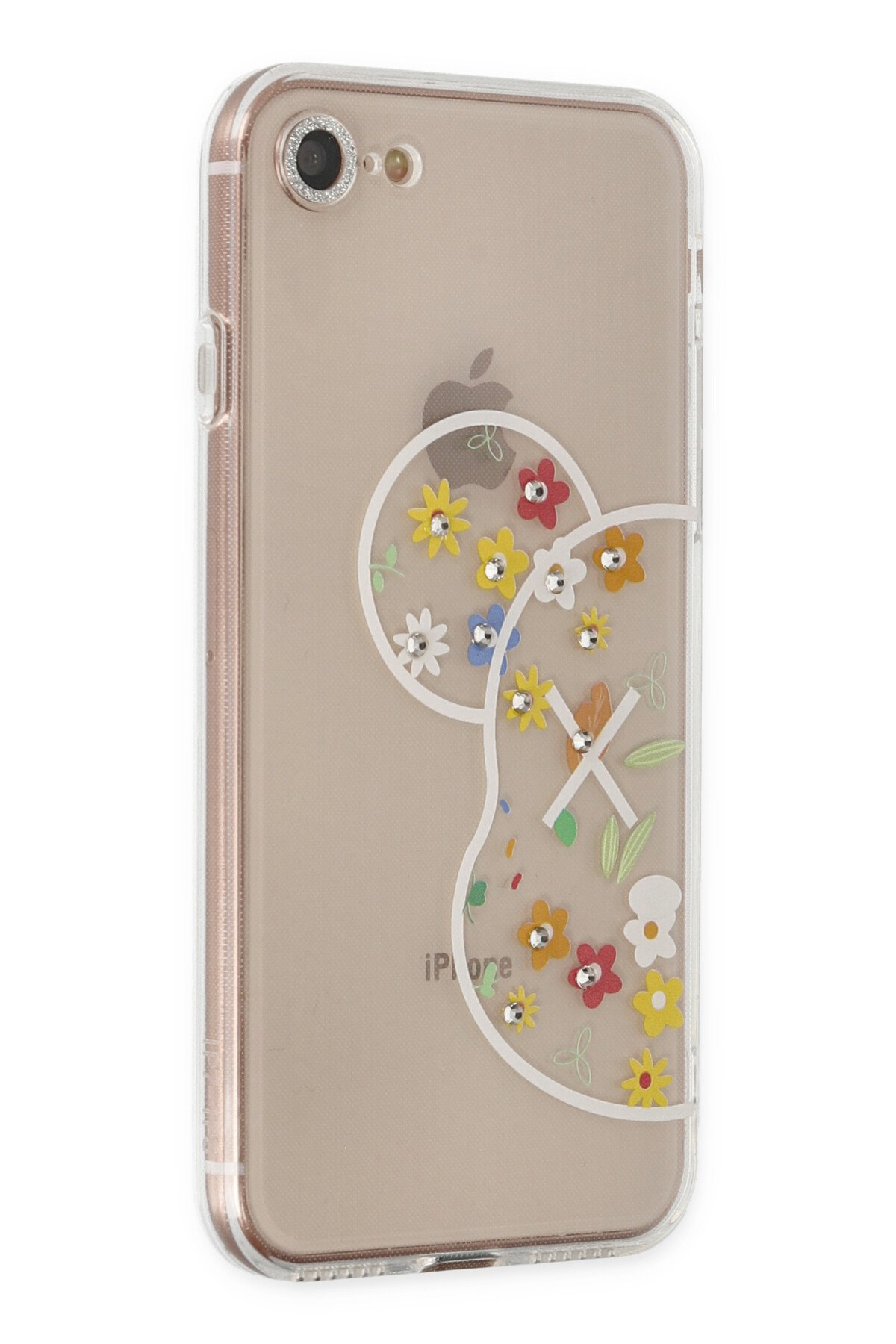 Newface iPhone SE 2020 Kılıf Coco Deri Standlı Kapak - Sarı