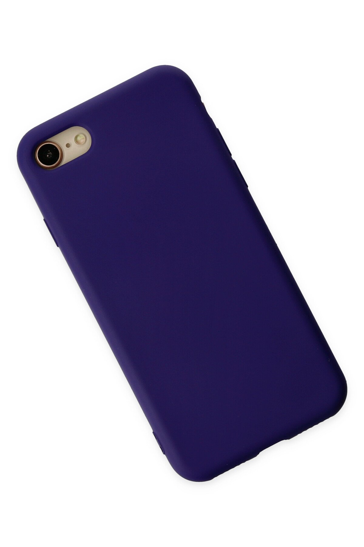 Newface iPhone SE 2020 Kılıf Coco Deri Silikon Kapak - Sarı