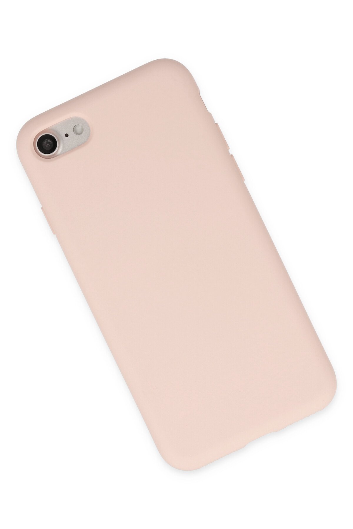 Newface iPhone SE 2020 Kılıf Nano içi Kadife Silikon - Mavi