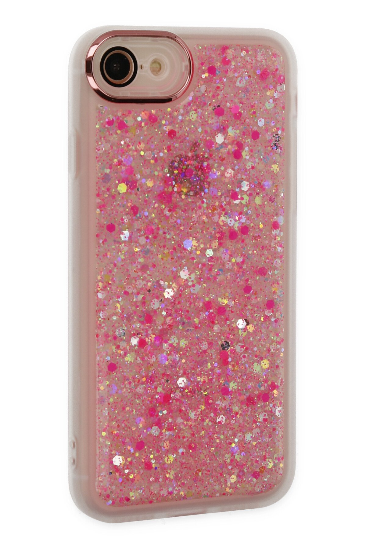 Newface iPhone SE 2020 Kılıf Lansman Glass Kapak - Turkuaz