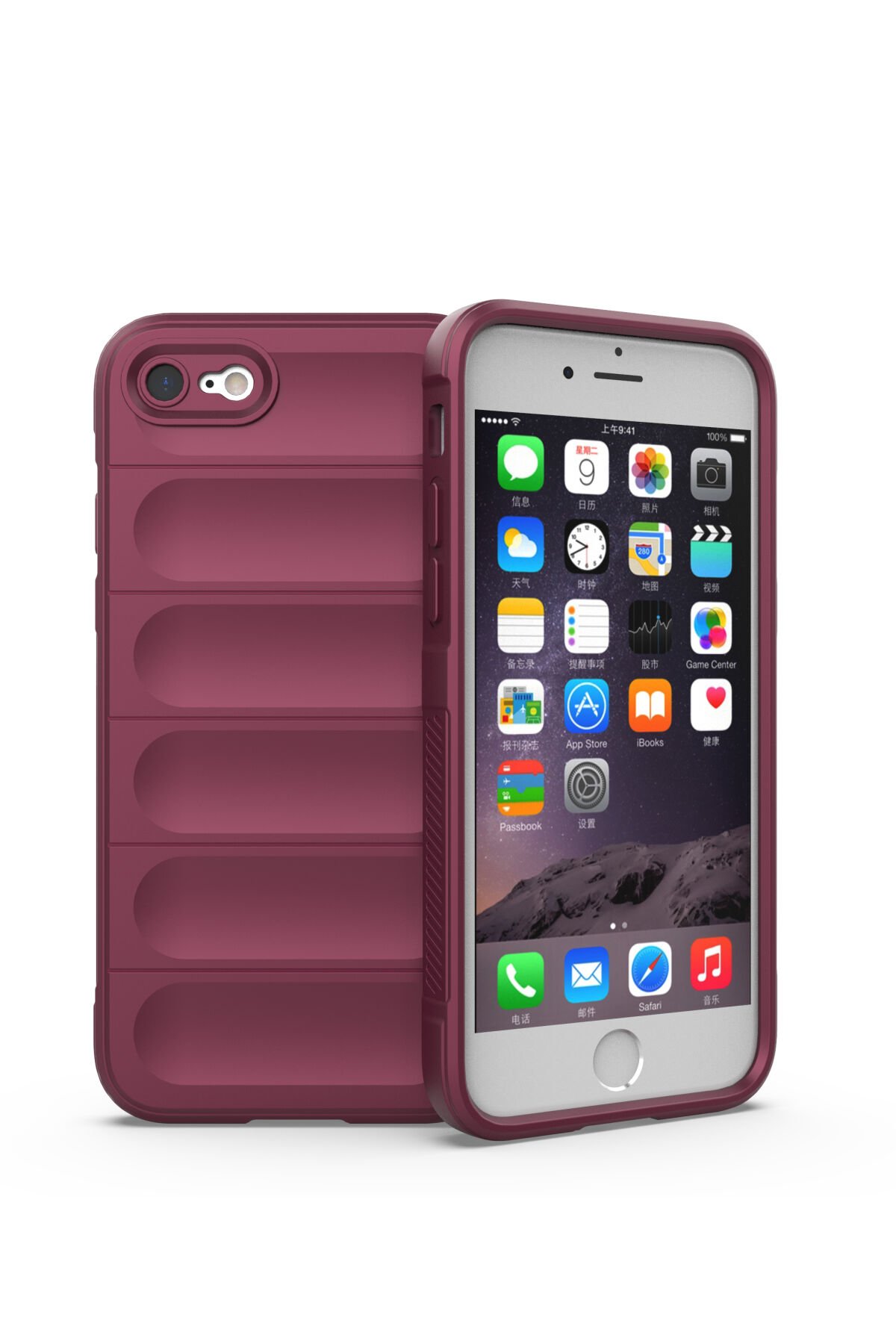 Newface iPhone SE 2020 Kılıf Zegna Yüzüklü Silikon Kapak - Rose