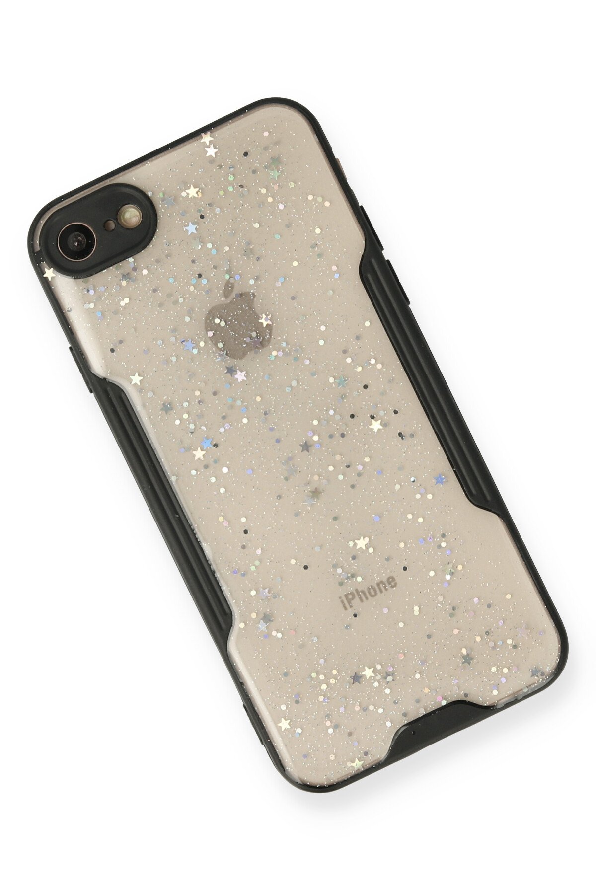 Newface iPhone SE 2020 Kılıf Coco Deri Silikon Kapak - Sarı