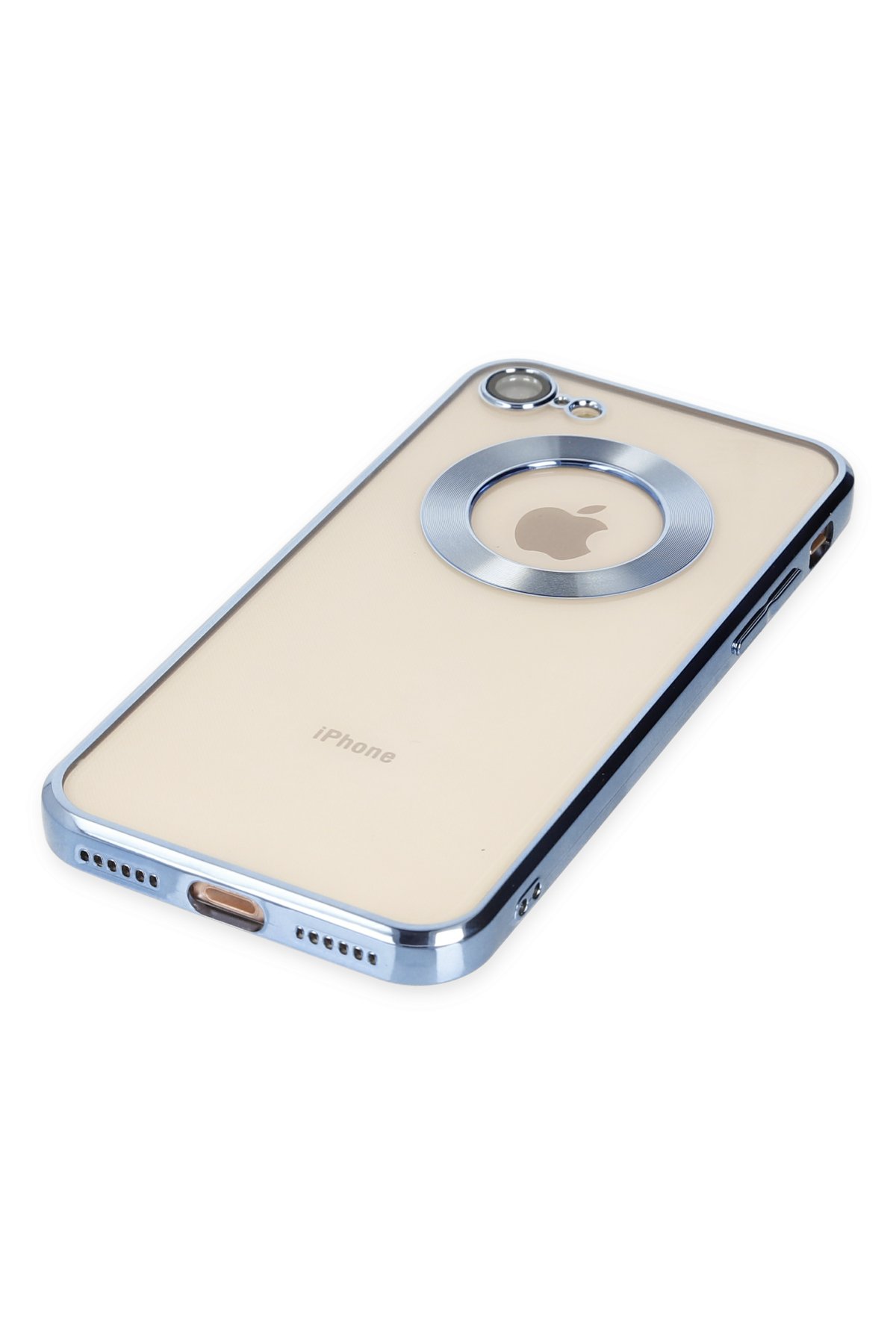 Newface iPhone SE 2020 Kılıf Nano içi Kadife Silikon - Turuncu