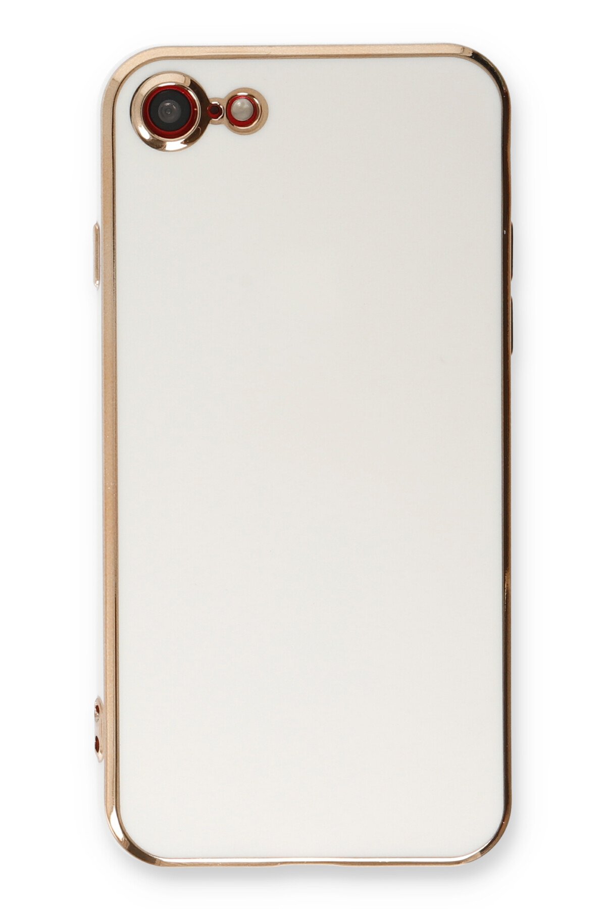 Newface iPhone SE 2020 Kılıf Coco Deri Silikon Kapak - Sarı