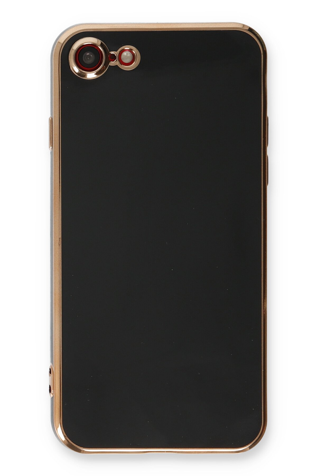 Newface iPhone SE 2020 Kılıf Zuma Kartvizitli Yüzüklü Silikon - Kırmızı