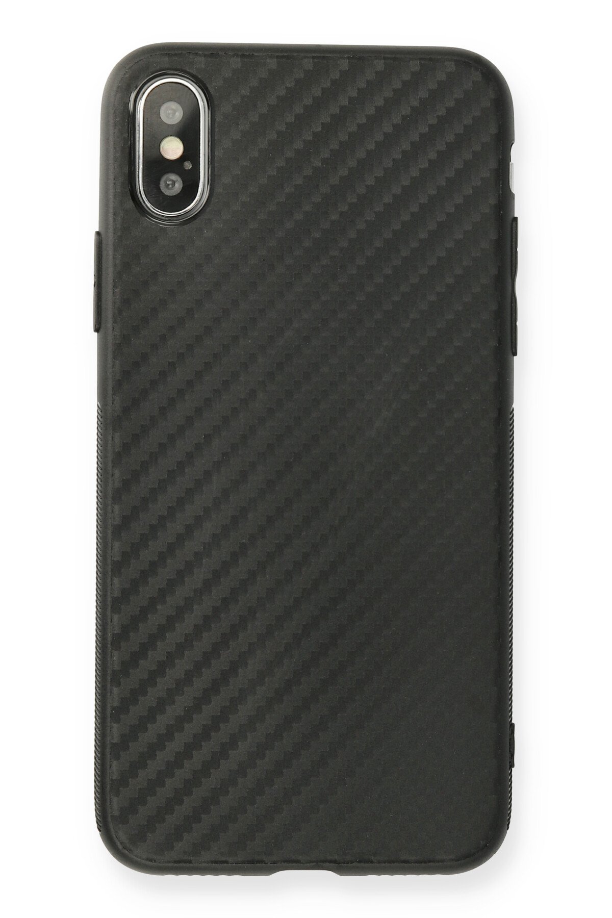 Newface iPhone X Kılıf Platin Simli Silikon - Sarı
