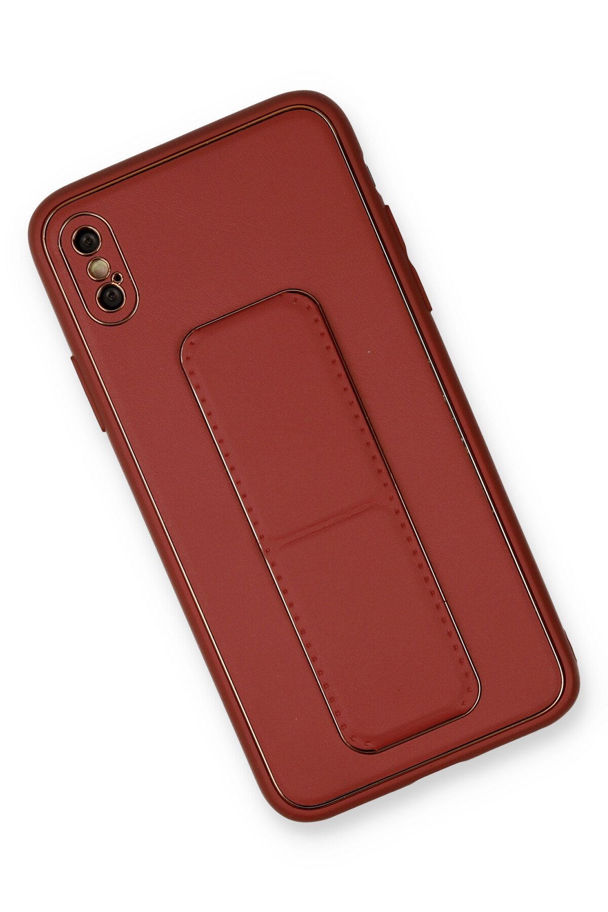 Newface iPhone X Kılıf Range Yüzüklü Silikon - Siyah-Mavi