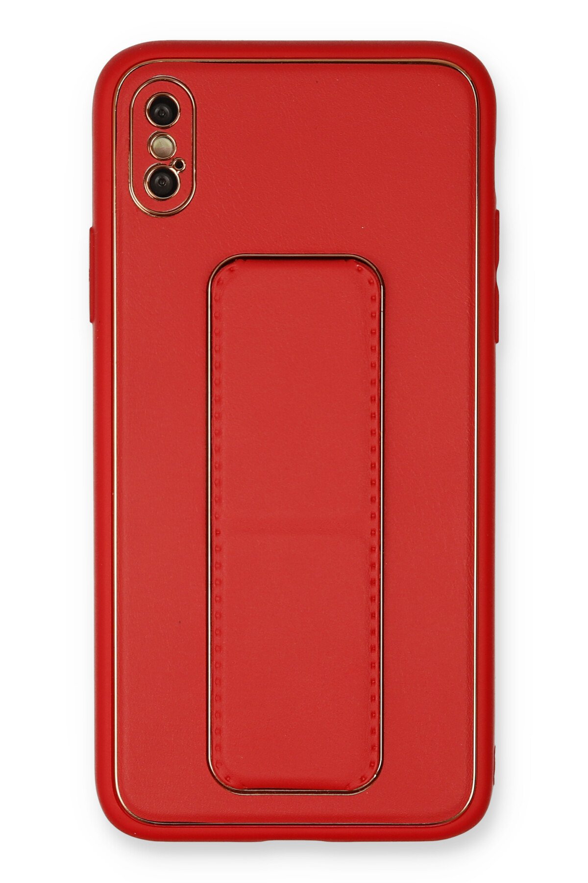 Newface iPhone X Kılıf Nano içi Kadife  Silikon - Kırmızı