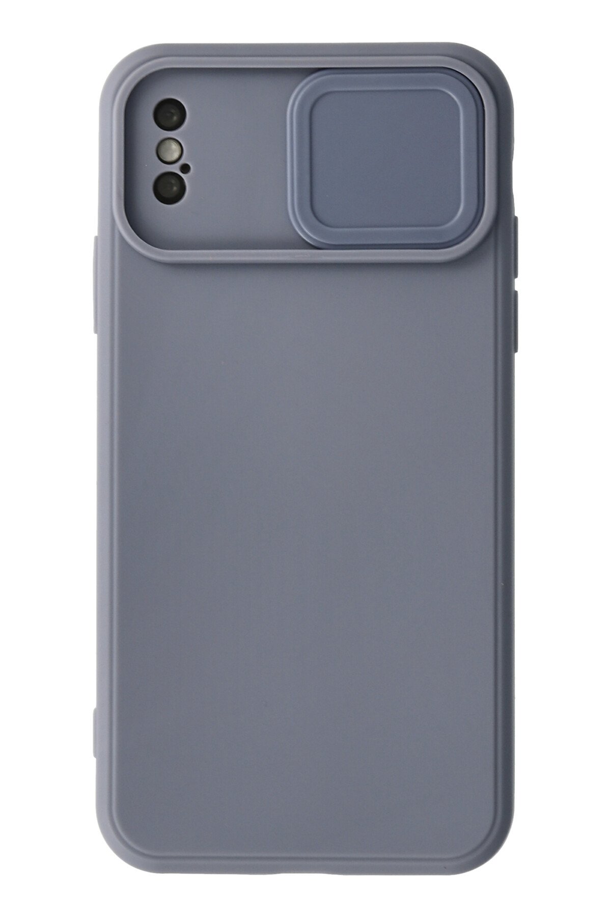 Newface iPhone X Kılıf Nano içi Kadife Silikon - Lacivert