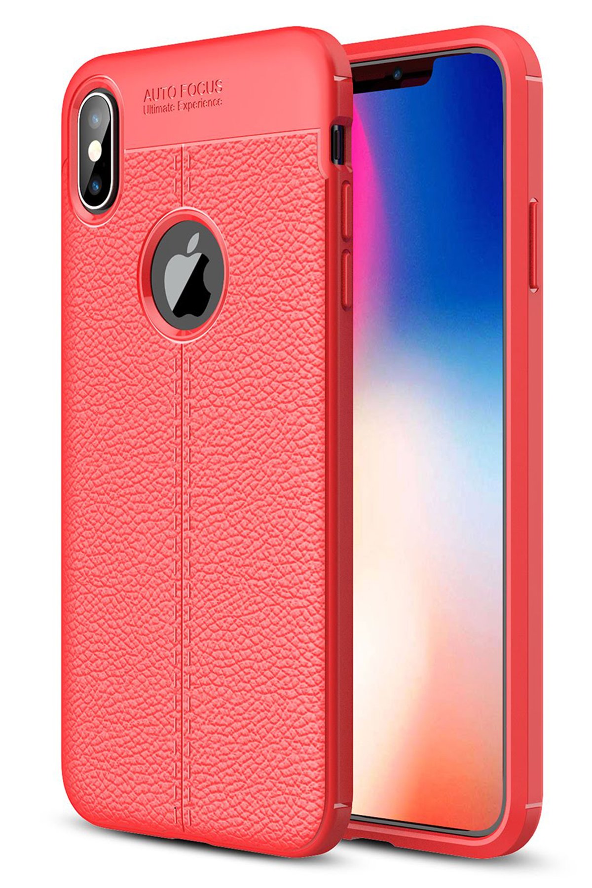 Newface iPhone X Kılıf Platin Kamera Koruma Silikon - Lila