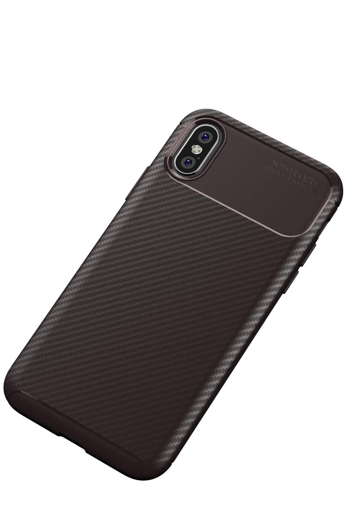 Newface iPhone X Kılıf Nano içi Kadife  Silikon - Lacivert