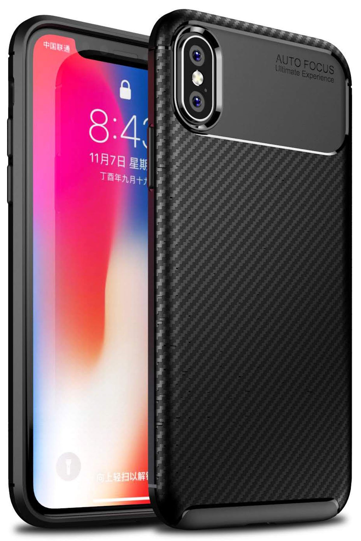 Newface iPhone X Kılıf Lansman Legant Silikon - Turuncu