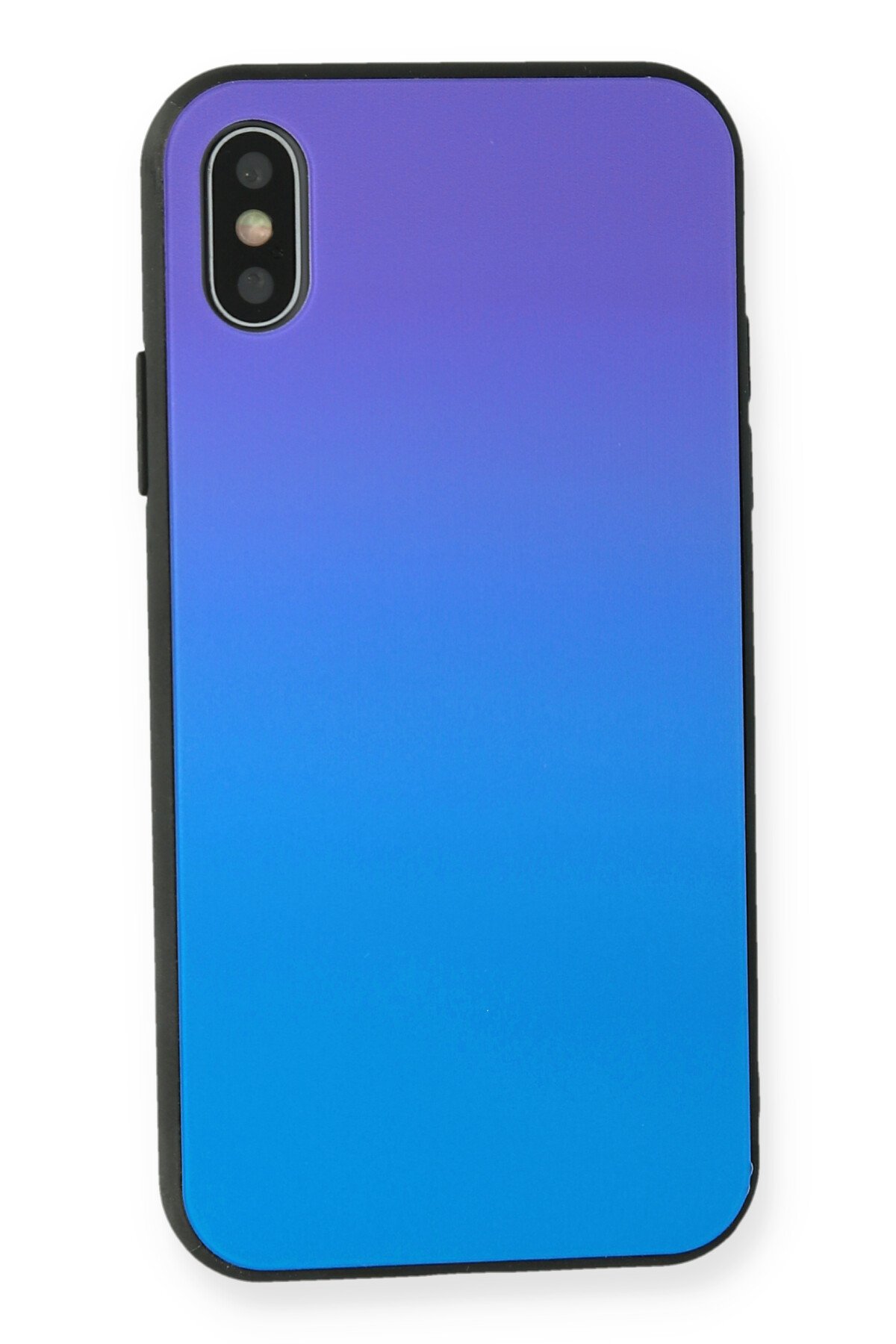 Newface iPhone X Kılıf Palm Buzlu Kamera Sürgülü Silikon - Turkuaz