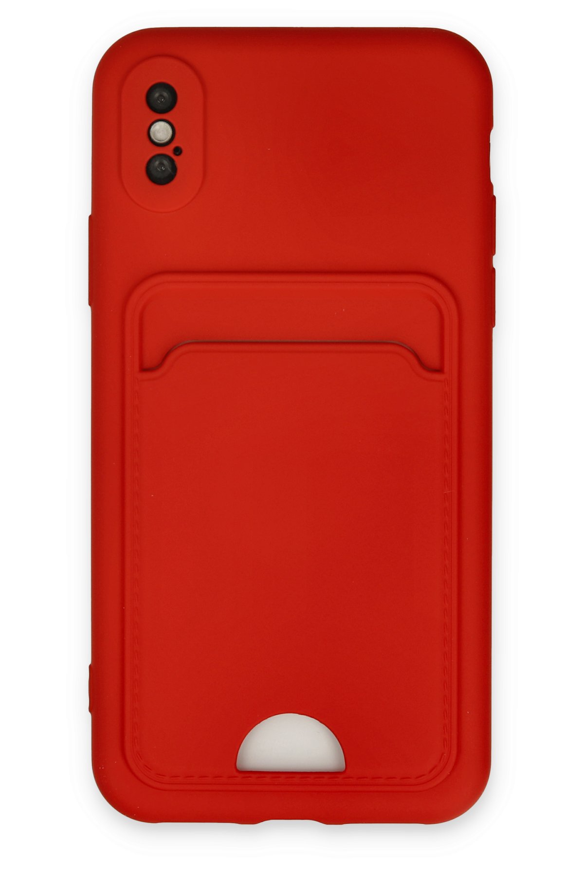 Newface iPhone X Kılıf First Silikon - Bordo
