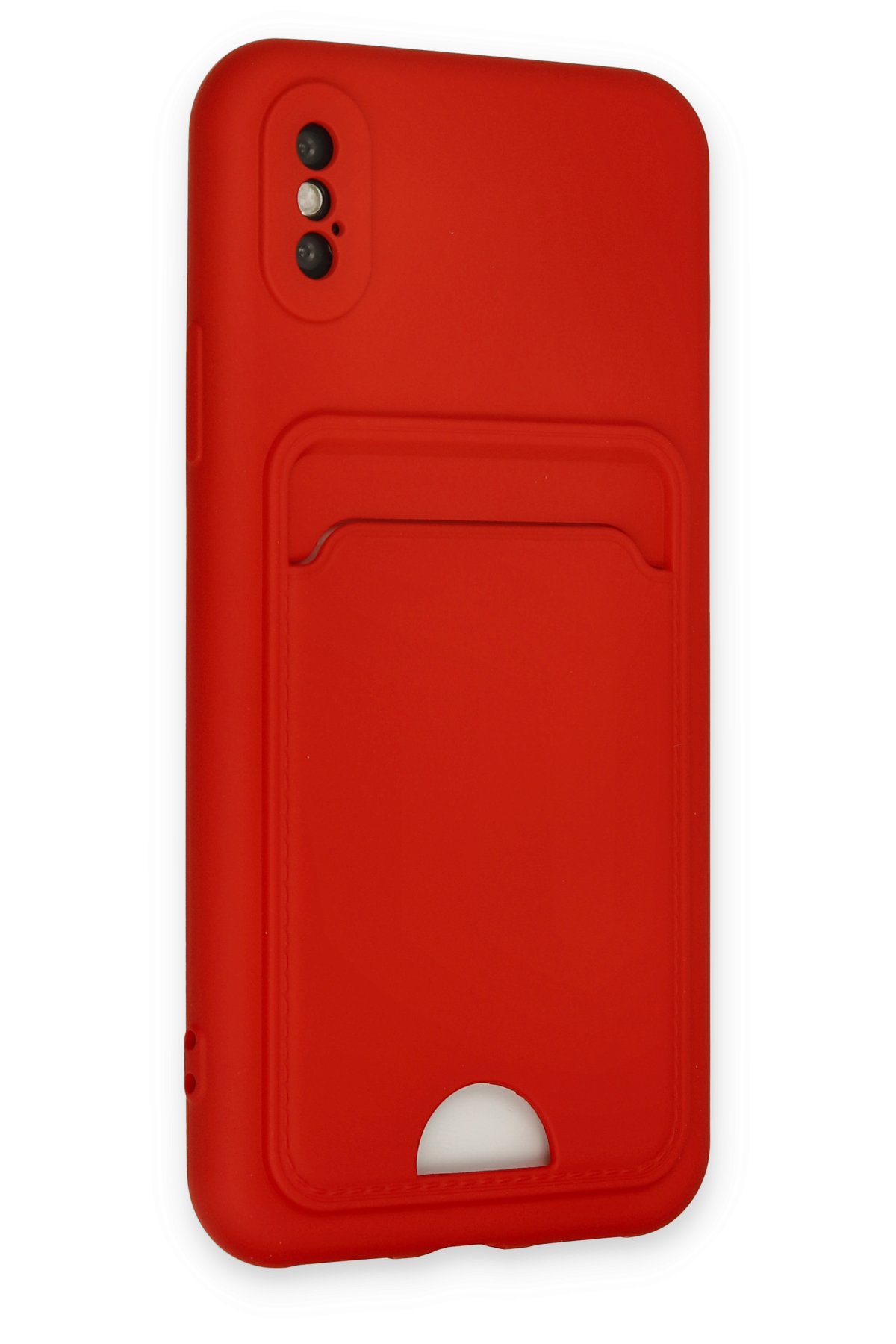 Newface iPhone X Kılıf First Silikon - Bordo