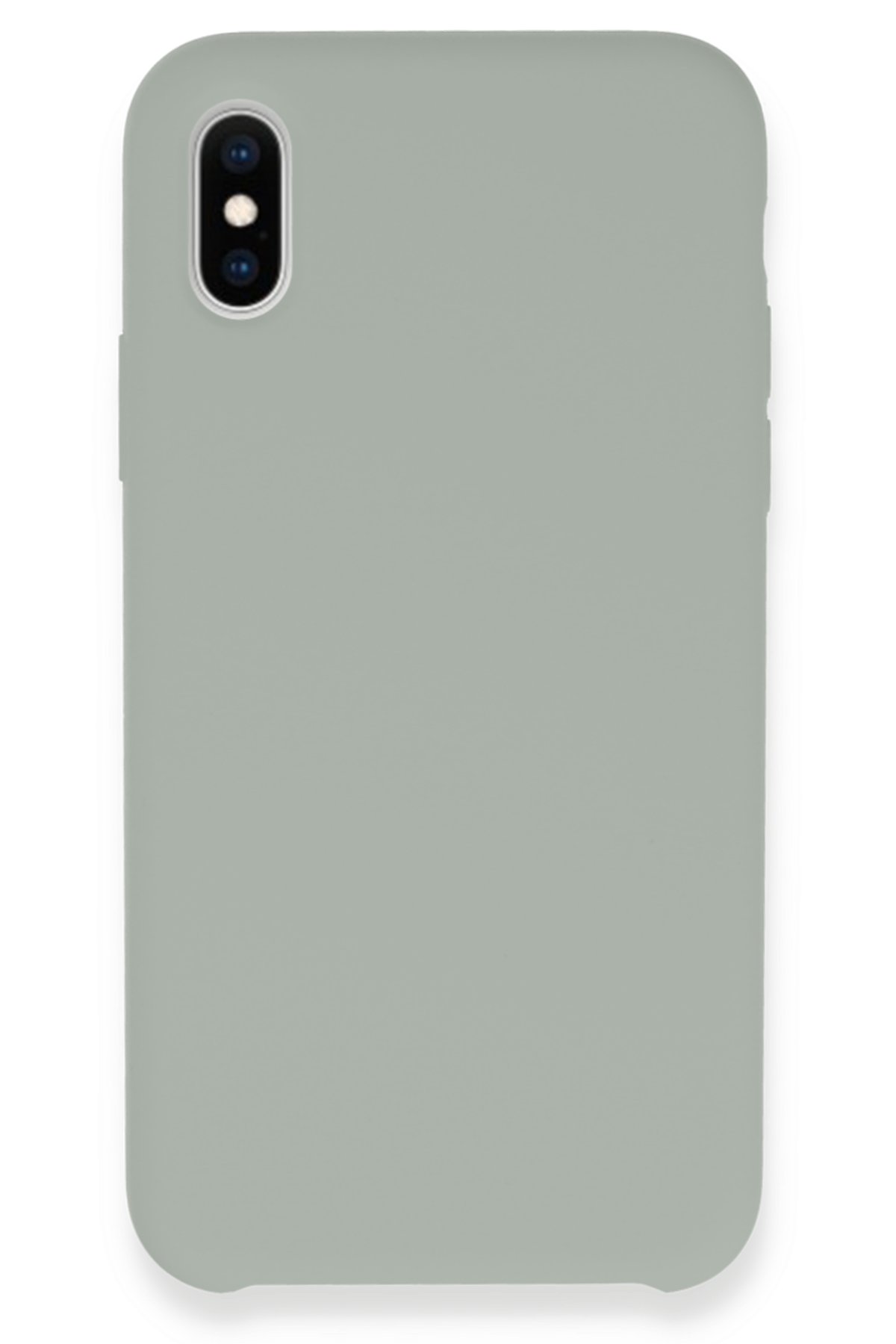 Newface iPhone XS Max Kılıf Platin Silikon - Mavi