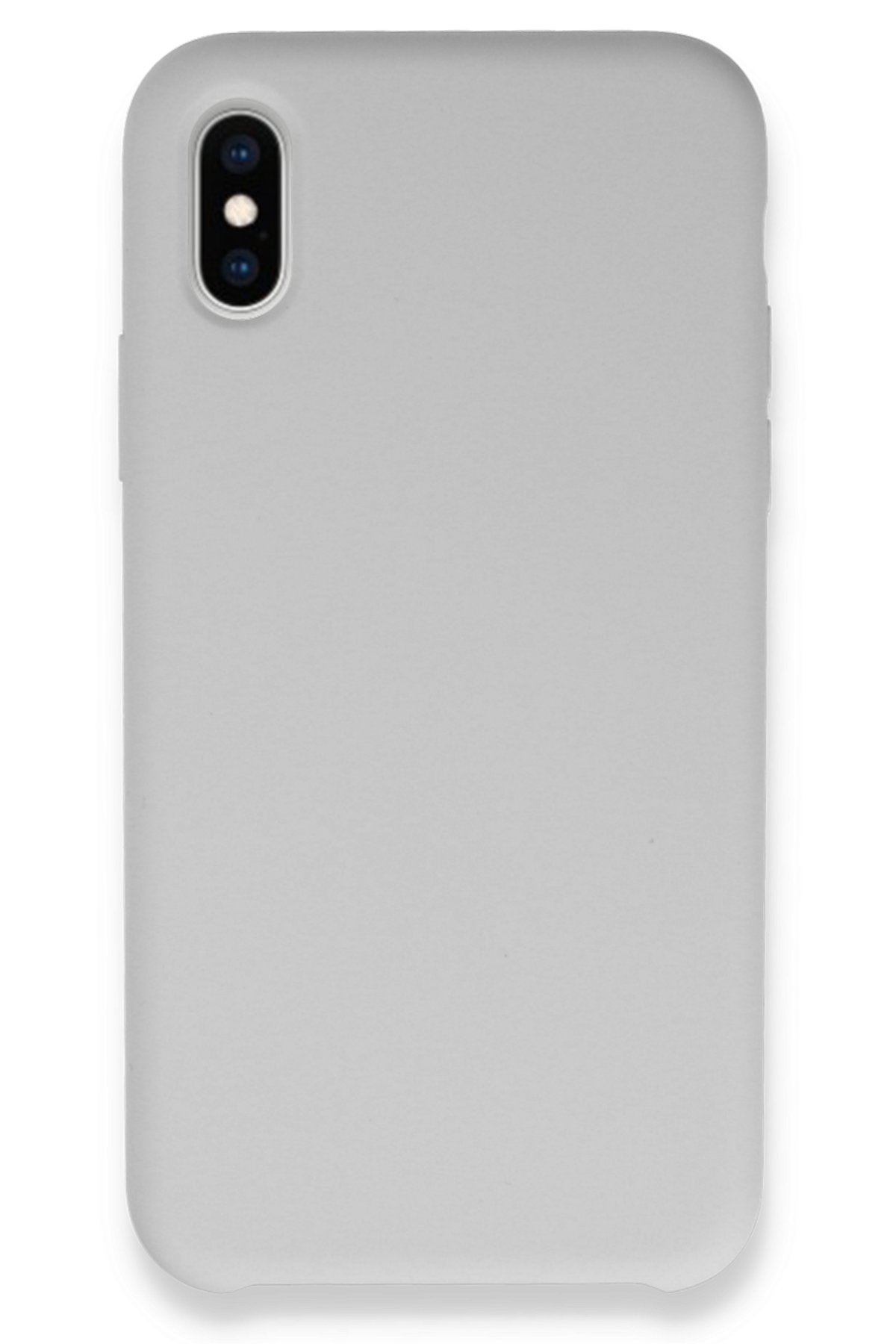 Newface iPhone X Kılıf Platin Silikon - Kırmızı
