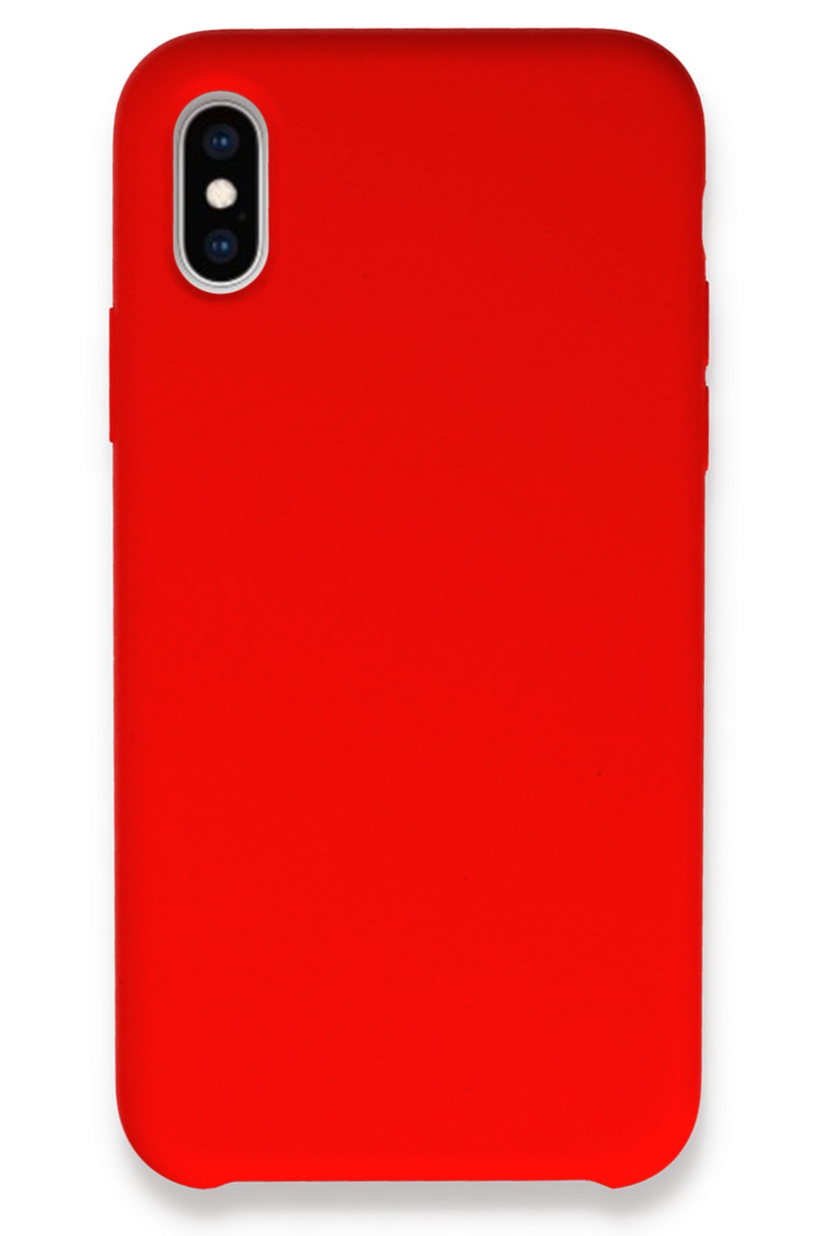 Newface iPhone XS Max Kılıf Lüx Çift Renkli Silikon - Pembe
