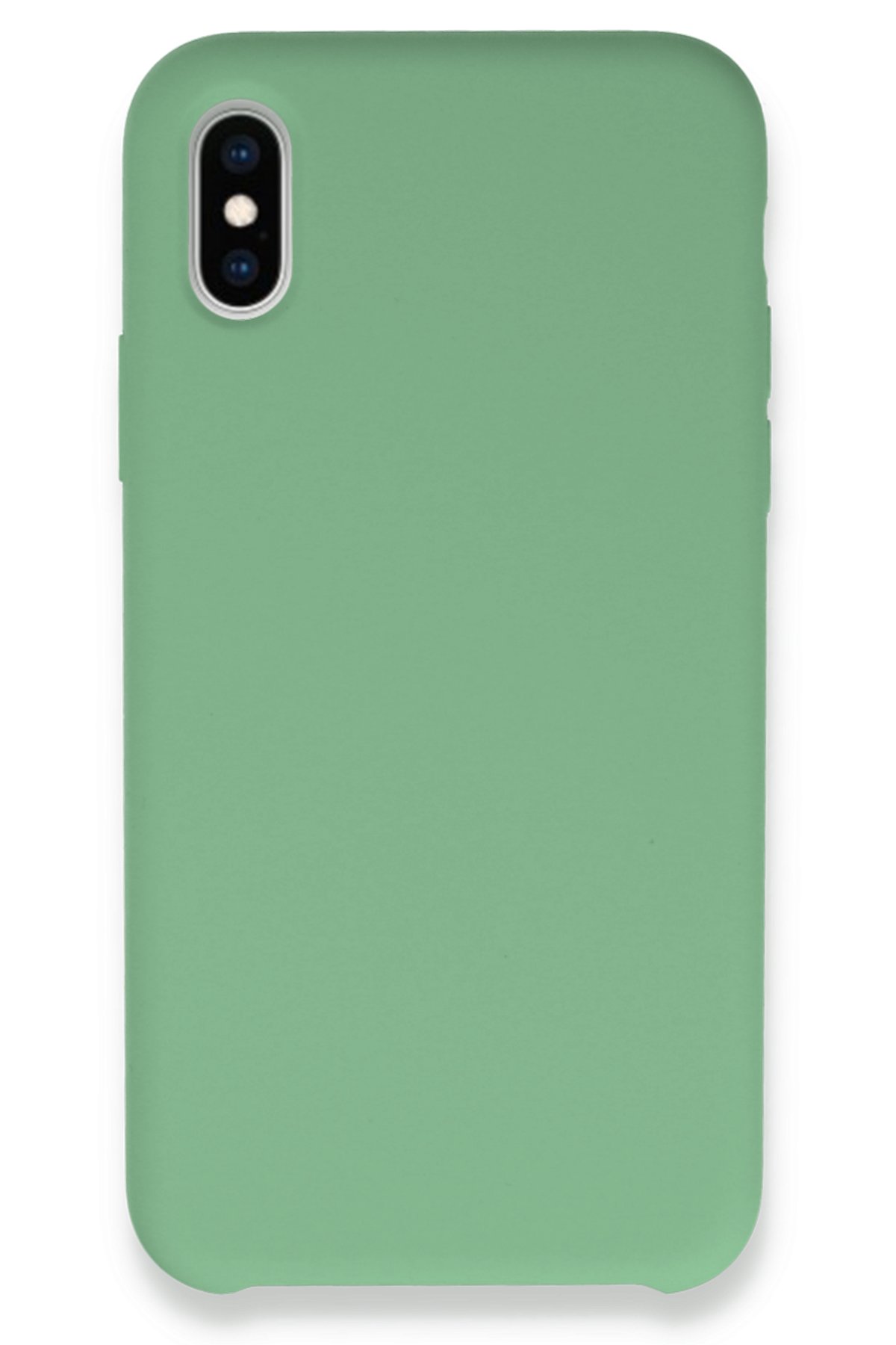 Newface iPhone XS Kılıf Loop Deri Silikon - Yeşil