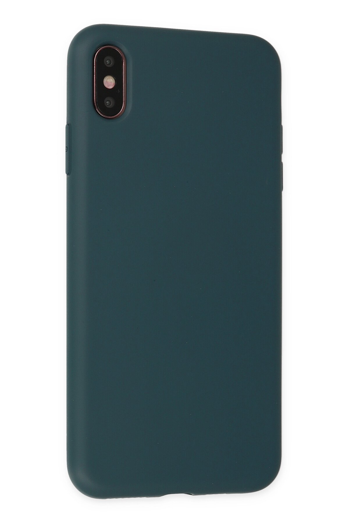 Newface iPhone X Kılıf Ottoman Kumaş Silikon - Mavi
