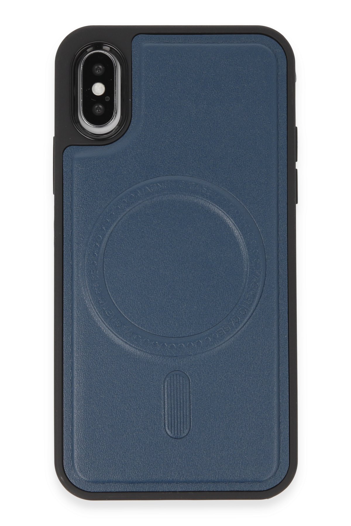 Newface iPhone X Kılıf Platin Silikon - Mavi