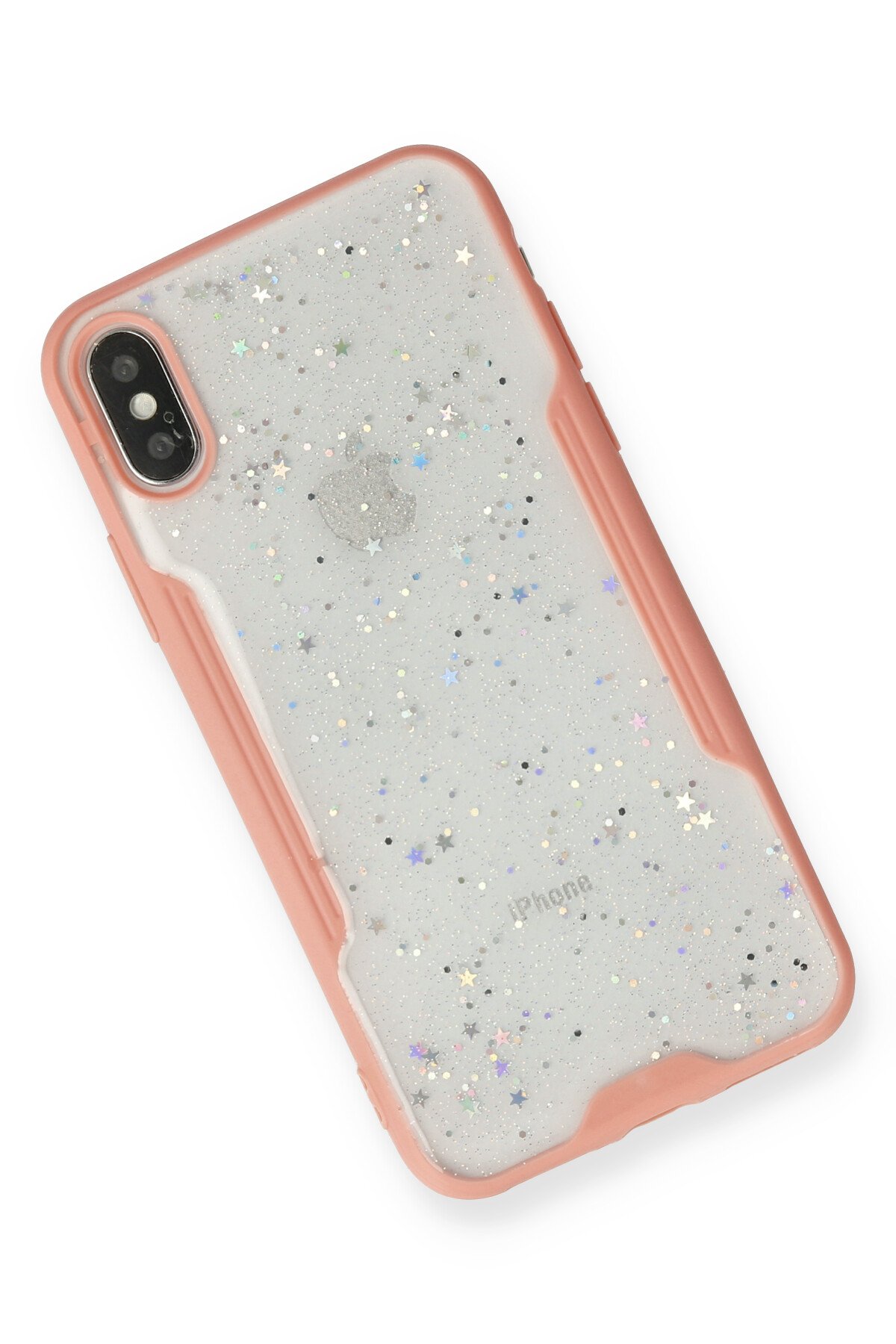 Newface iPhone X Kılıf Coco Deri Standlı Kapak - Turuncu
